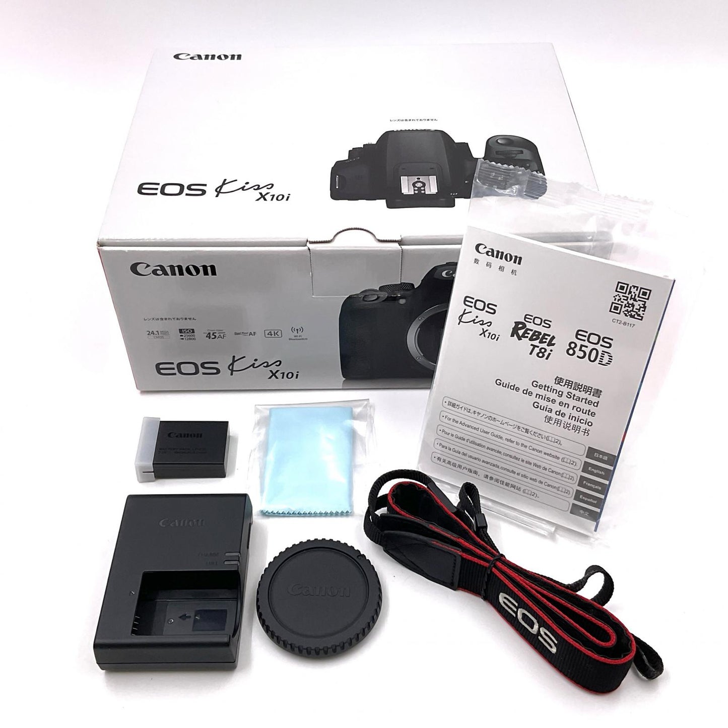 【全額返金保証】【最速発送】Canon デジタル一眼 EOS Kiss X10i ボディ ブラック 動作確認済