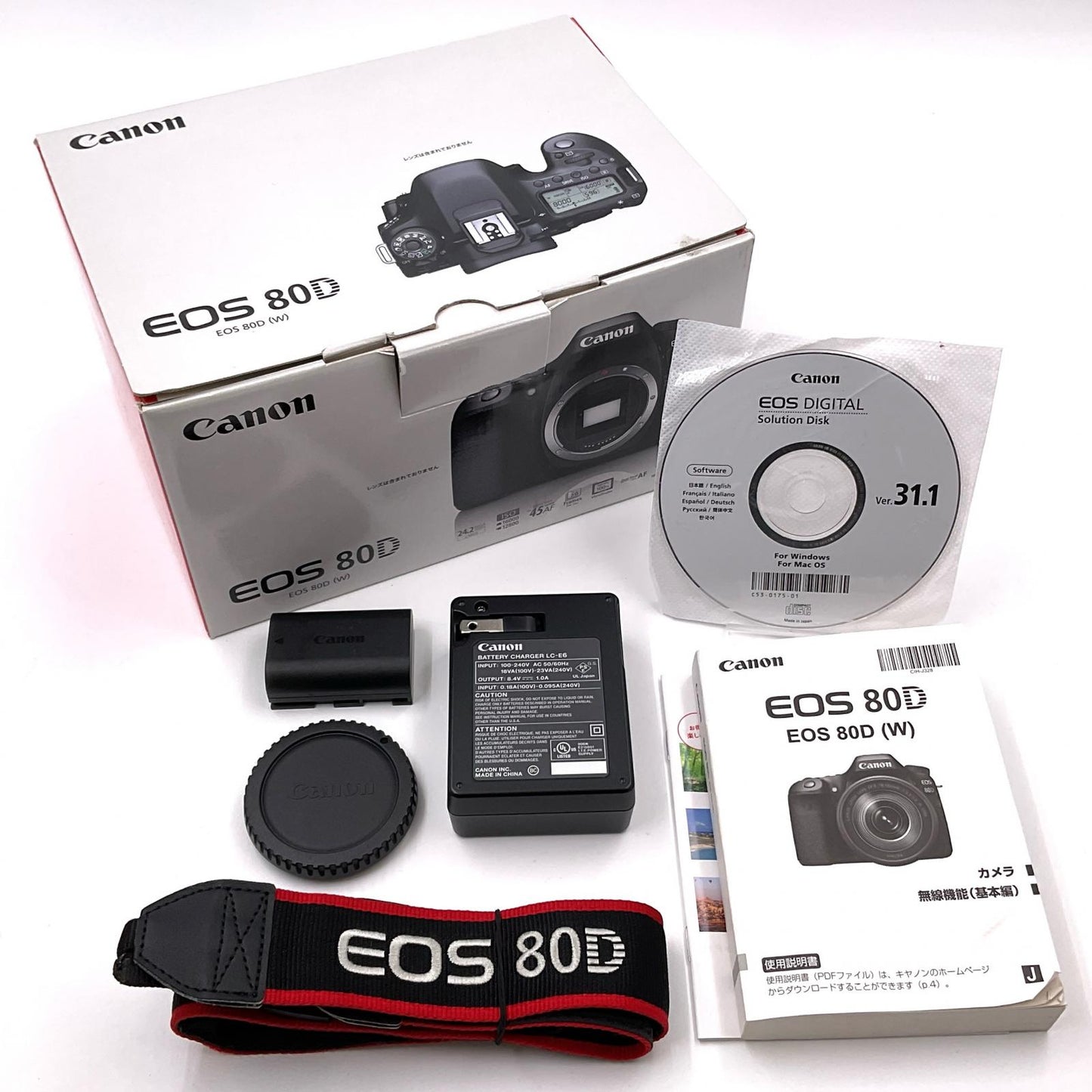 【全額返金保証】【最速発送】Canon デジタル一眼 EOS 80D ボディ ブラック 動作確認済