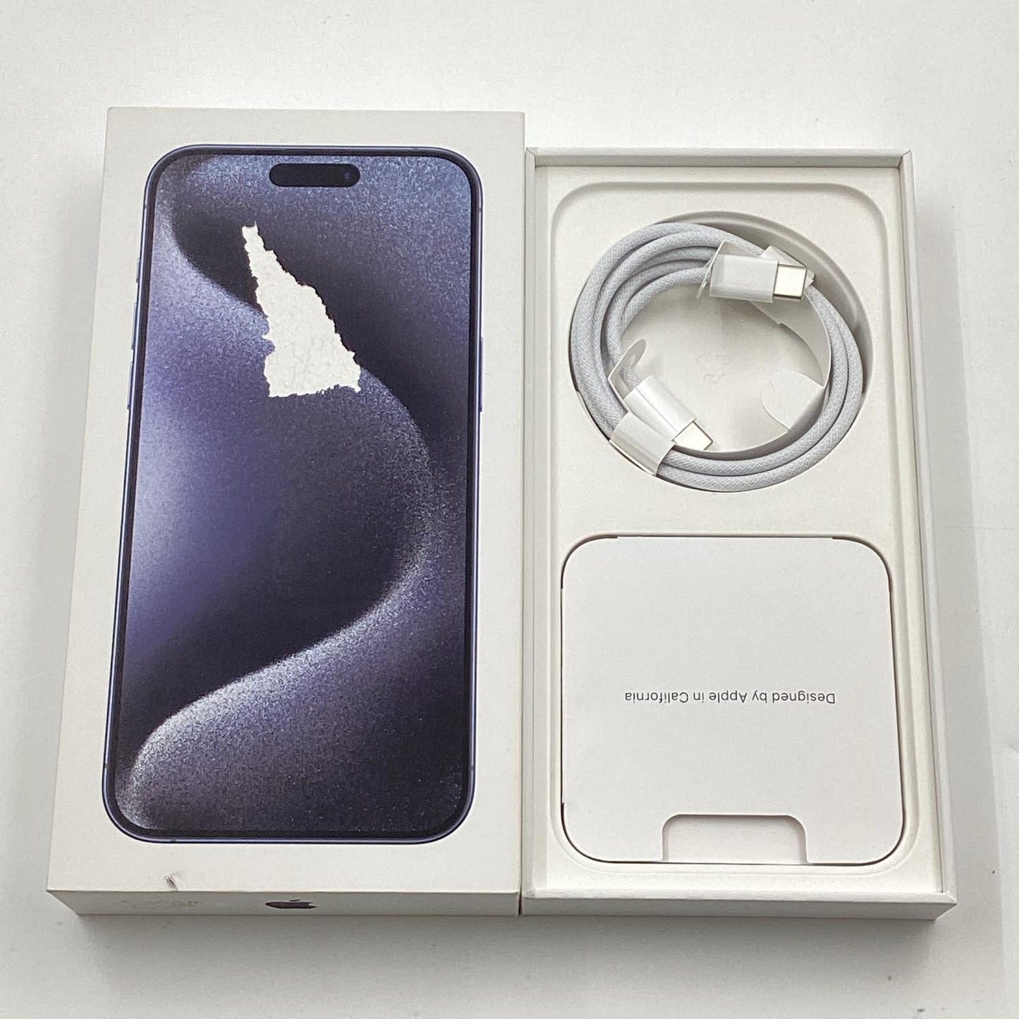 【全額返金保証】【最速発送】Apple iPhone iPhone 15 Pro Max 256GB ブルーチタニウム SIMフリー 白ロム 動作確認済 87%
