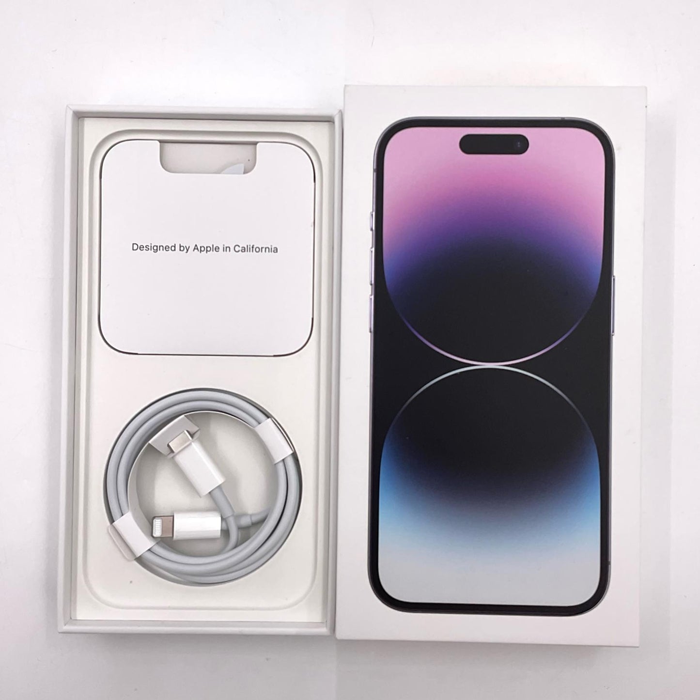 【全額返金保証】【最速発送】Apple iPhone iPhone 14 Pro 256GB ディープパープル SIMフリー 白ロム 動作確認済 80%