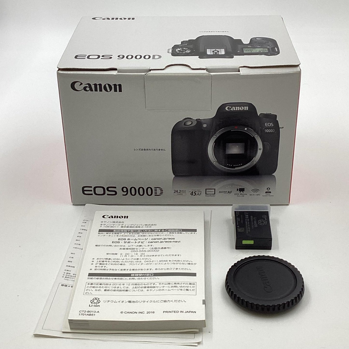 【全額返金保証】【最速発送】Canon デジタル一眼 EOS 9000D ボディ ブラック 動作確認済