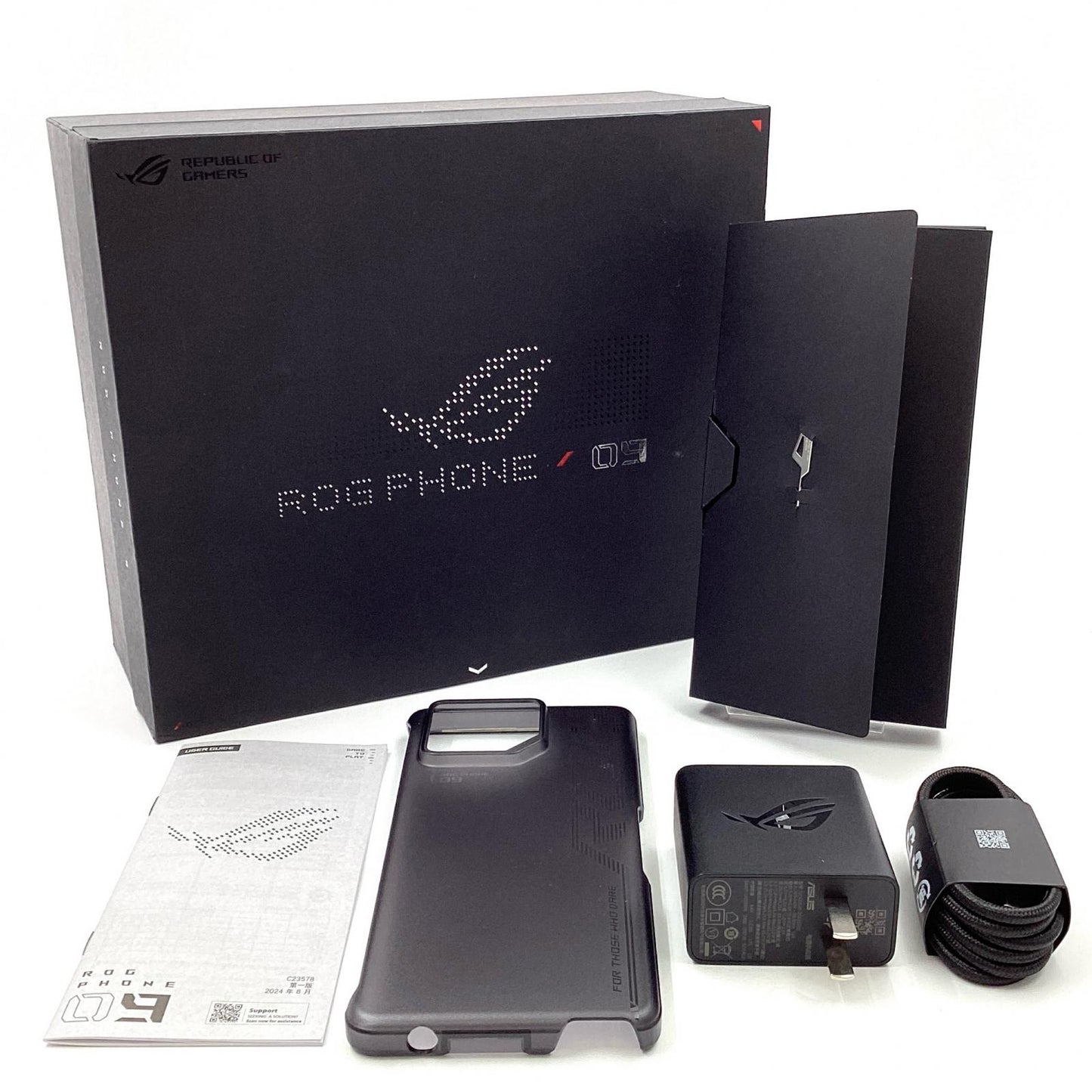 【全額返金保証】【最速発送】ASUS ROG Phone 9 512GB ブラック SIMフリー ASUSAI2501A 白ロム 動作確認済