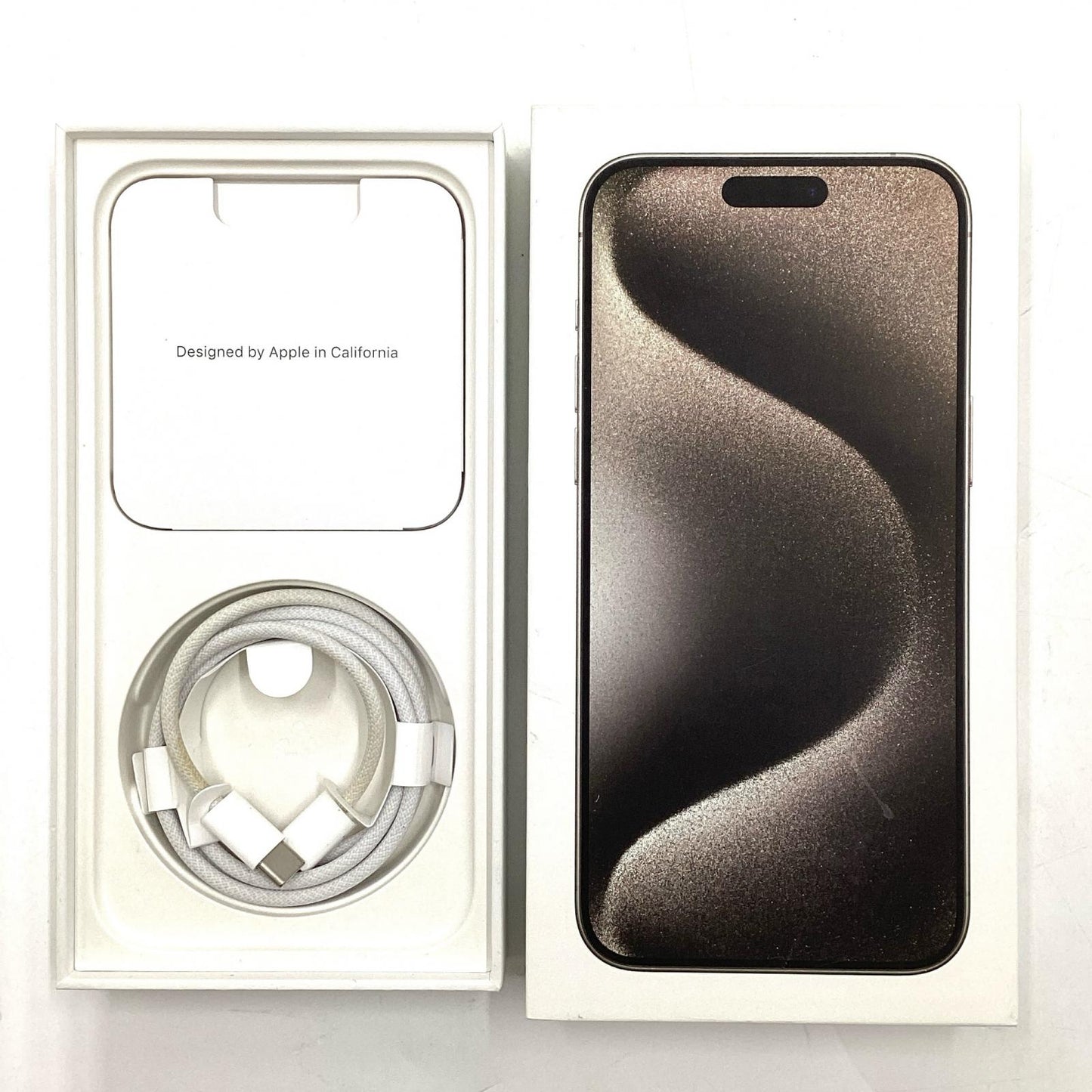 【全額返金保証】【最速発送】Apple iPhone iPhone 15 Pro Max 256GB ナチュラルチタニウム SIMフリー 白ロム 動作確認済 97%