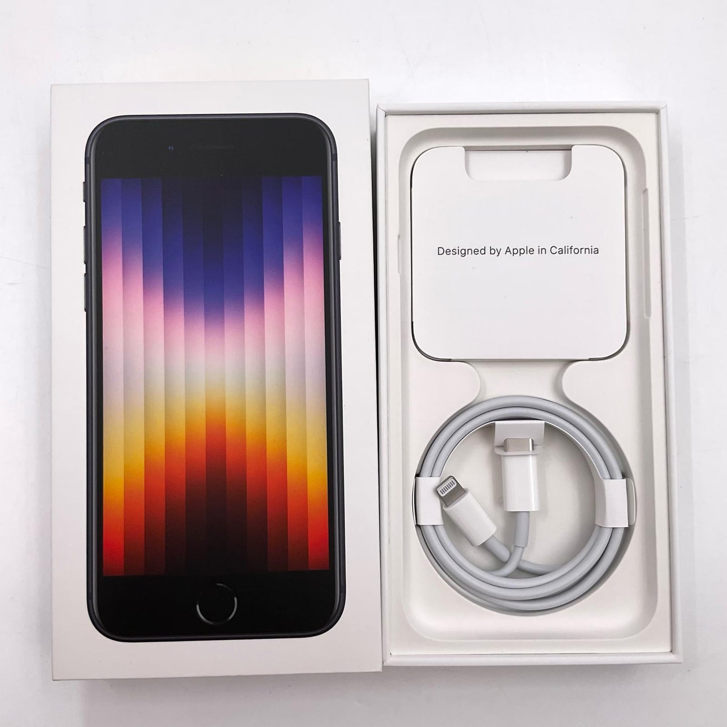 【全額返金保証】【最速発送】Apple iPhone iPhone SE(第3世代) 256GB ミッドナイト SIMフリー 白ロム 動作確認済 83%
