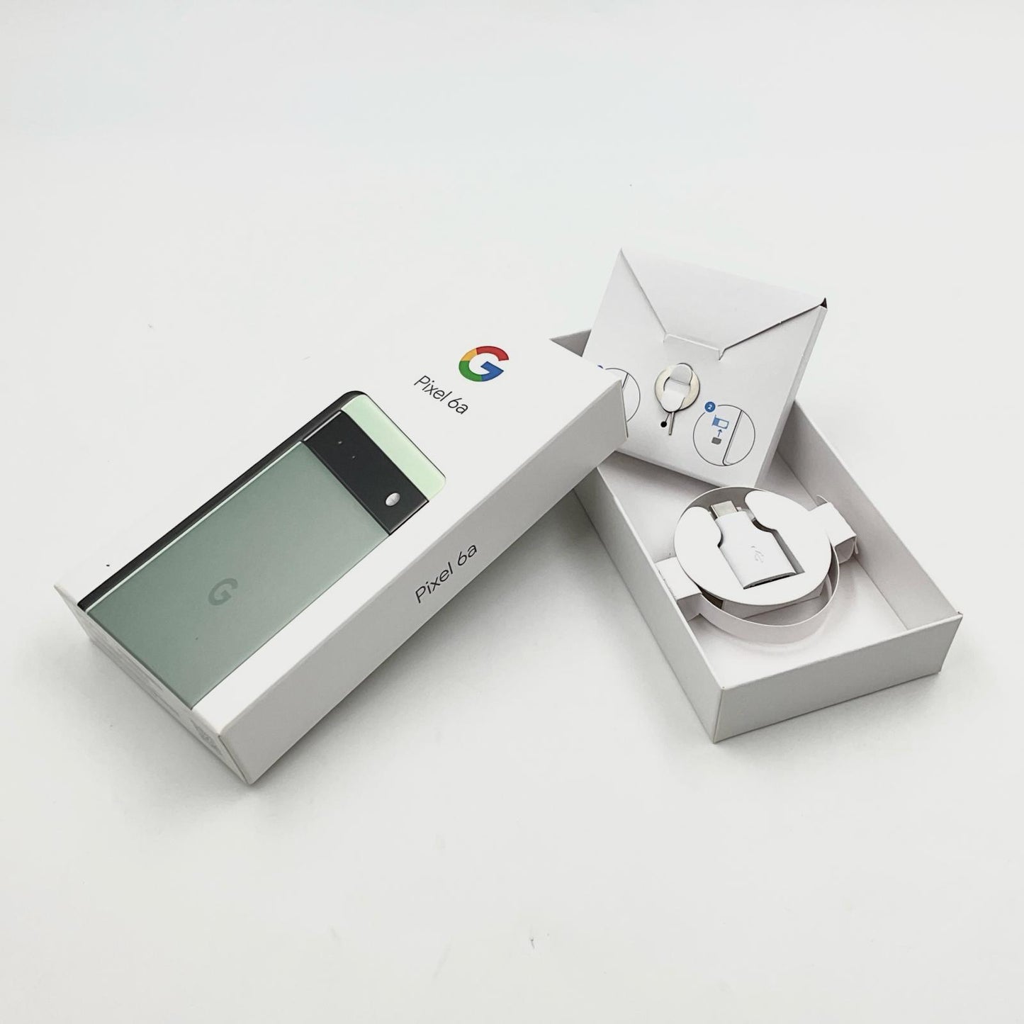 【全額返金保証】【最速発送】Google Pixel 6a 128GB Sage au GB17L 白ロム 動作確認済