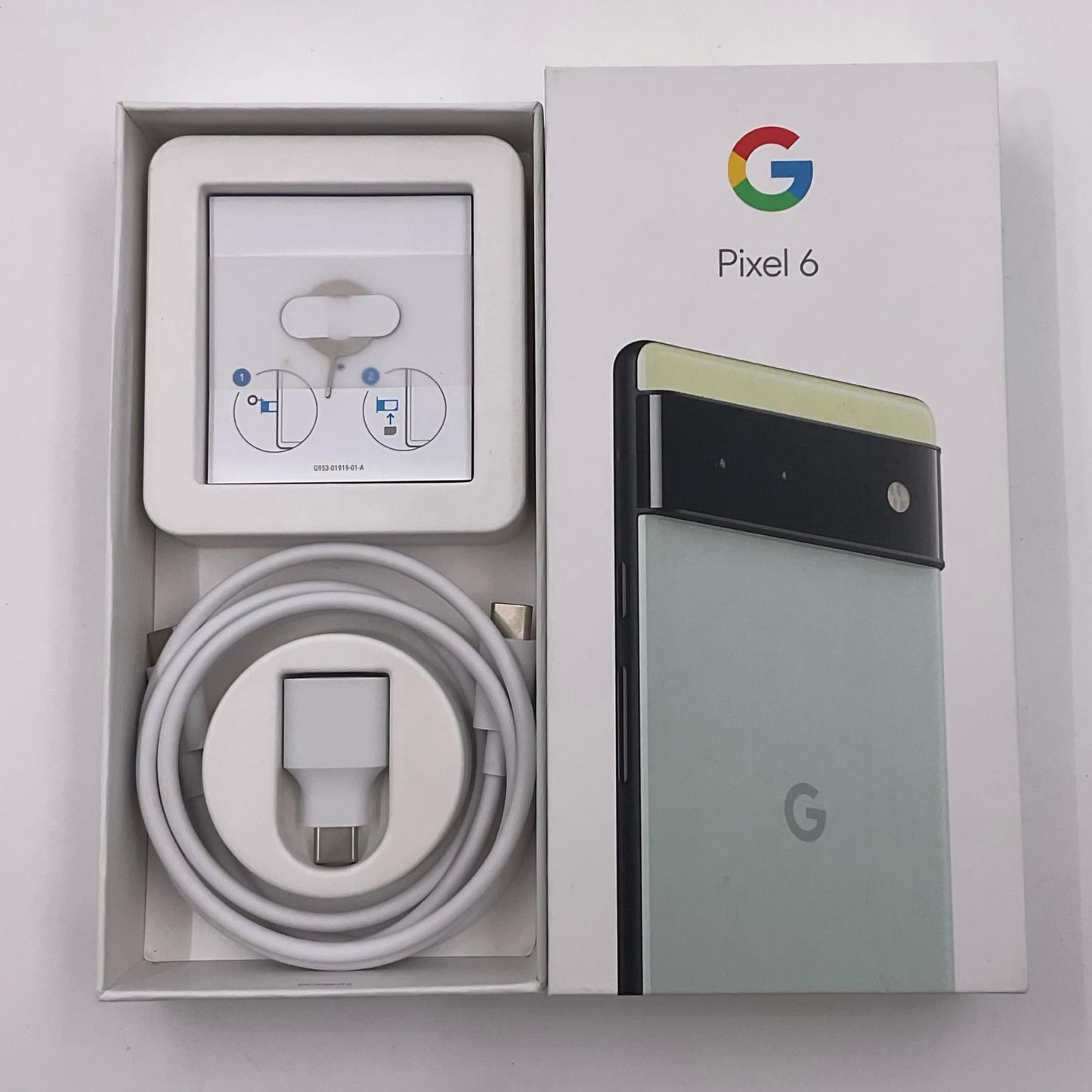 【全額返金保証】【最速発送】Google Pixel 6 256GB Sorta Seaform SIMフリー 白ロム 美品 動作確認済