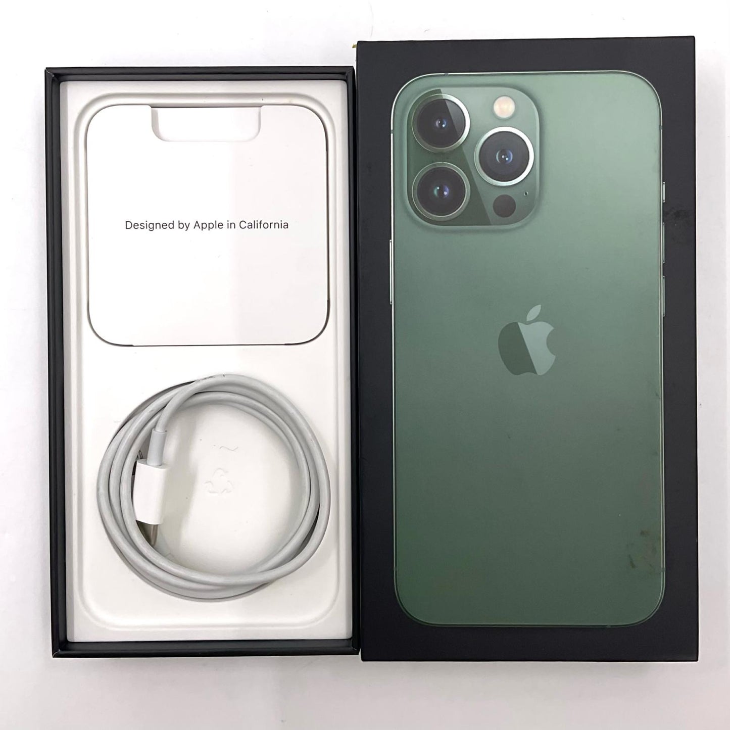 【全額返金保証】【最速発送】Apple iPhone iPhone 13 Pro 128GB アルパイングリーン Softbank SIMフリー 動作確認済 100%