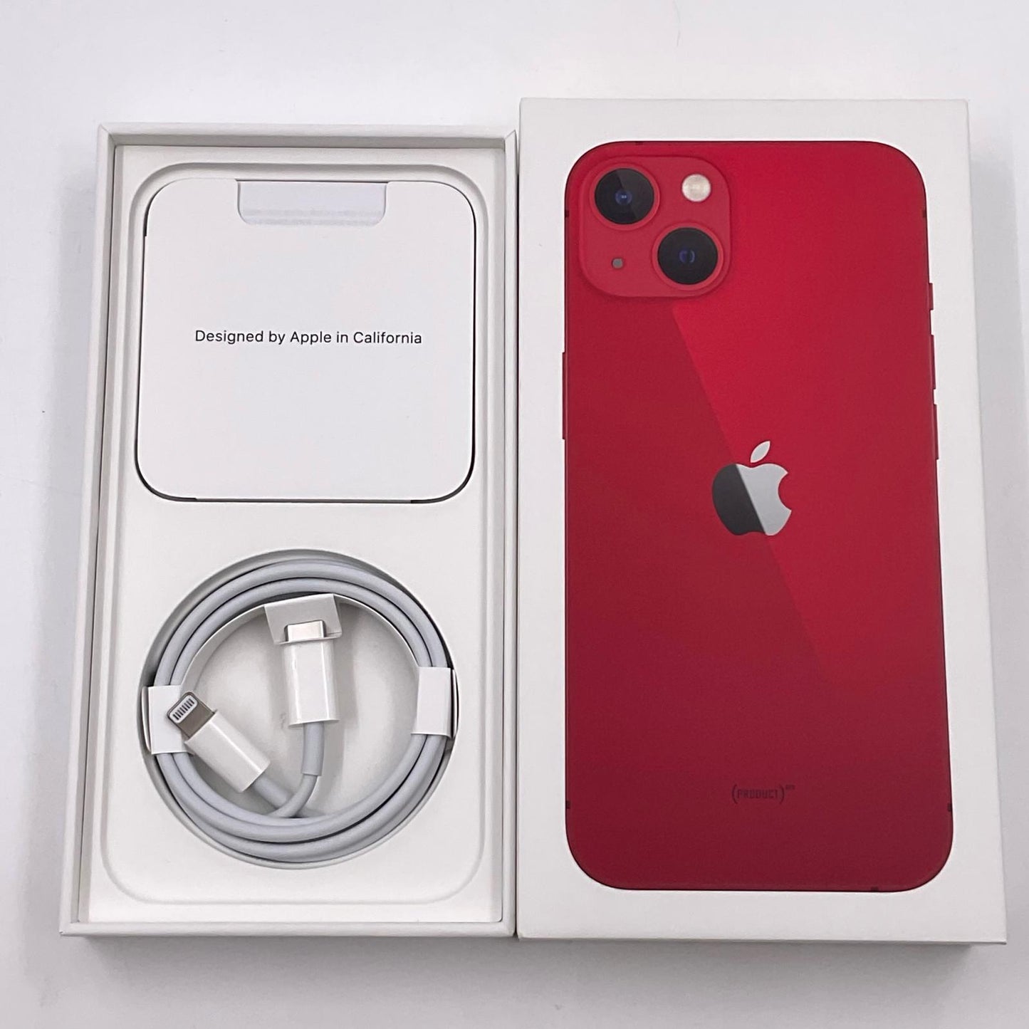 【全額返金保証】【最速発送】Apple iPhone iPhone 13 128GB (PRODUCT)RED SIMフリー 白ロム 動作確認済 80%