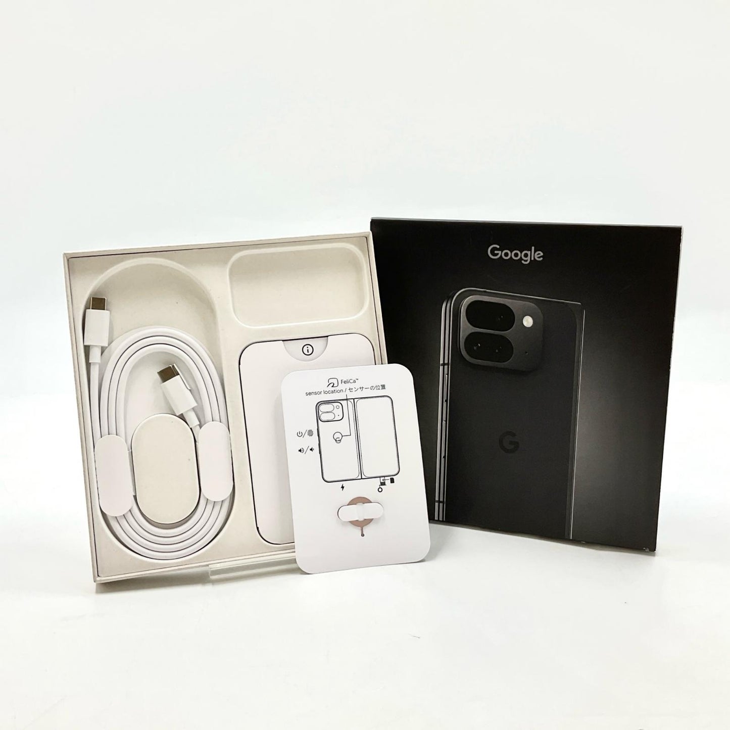 【全額返金保証】【最速発送】Google Pixel 9 Pro Fold 512GB Obsidian SIMフリー GC15S 白ロム 美品 動作確認済