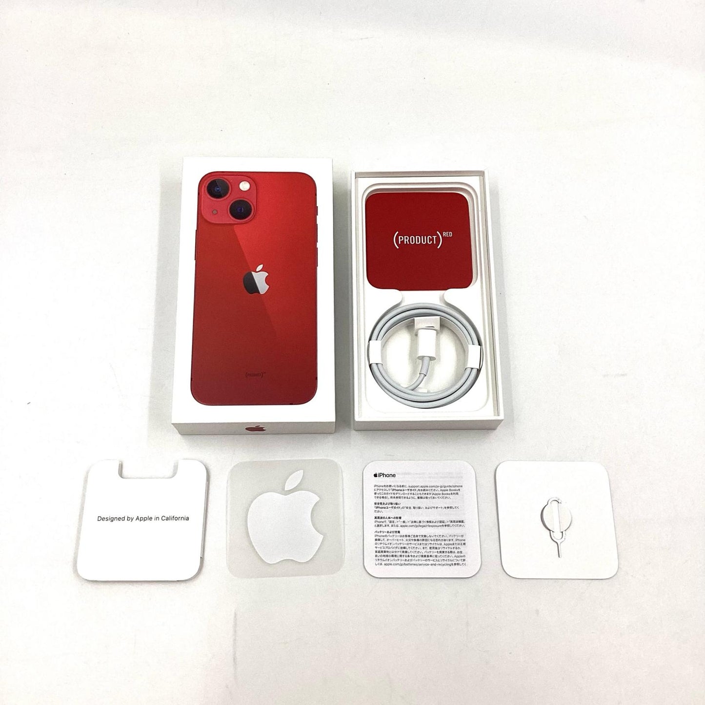 【全額返金保証】【最速発送】Apple iPhone iPhone 13 mini 128GB (PRODUCT)RED SIMフリー 白ロム 美品 動作確認済 82%