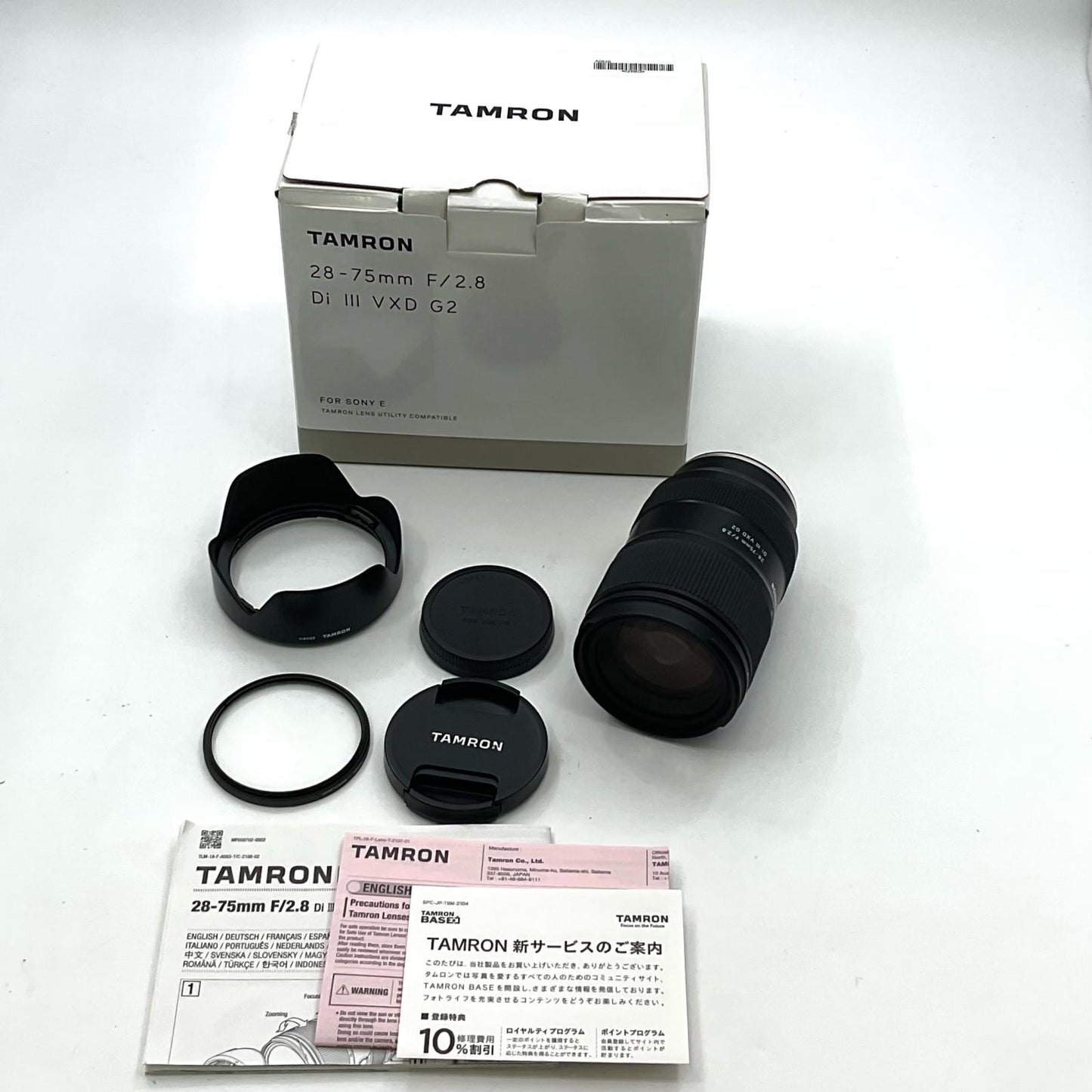 【全額返金保証】【最速発送】TAMRON 28-75mm F/2.8 Di III VXD G2 (Model A063) 動作確認済