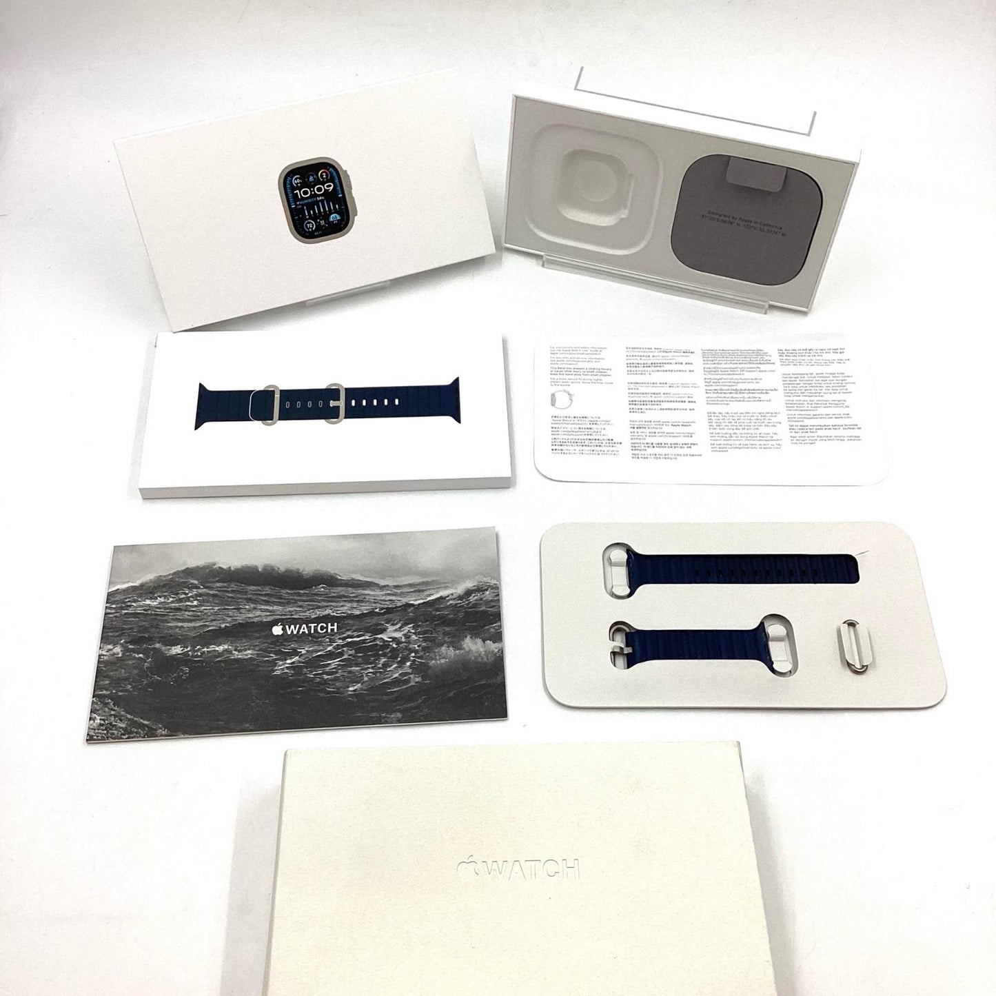 【全額返金保証】【最速発送】Apple Watch Ultra 第2世代 チタニウム 49mm GPS+Cellular 白ロム 94% 動作確認済