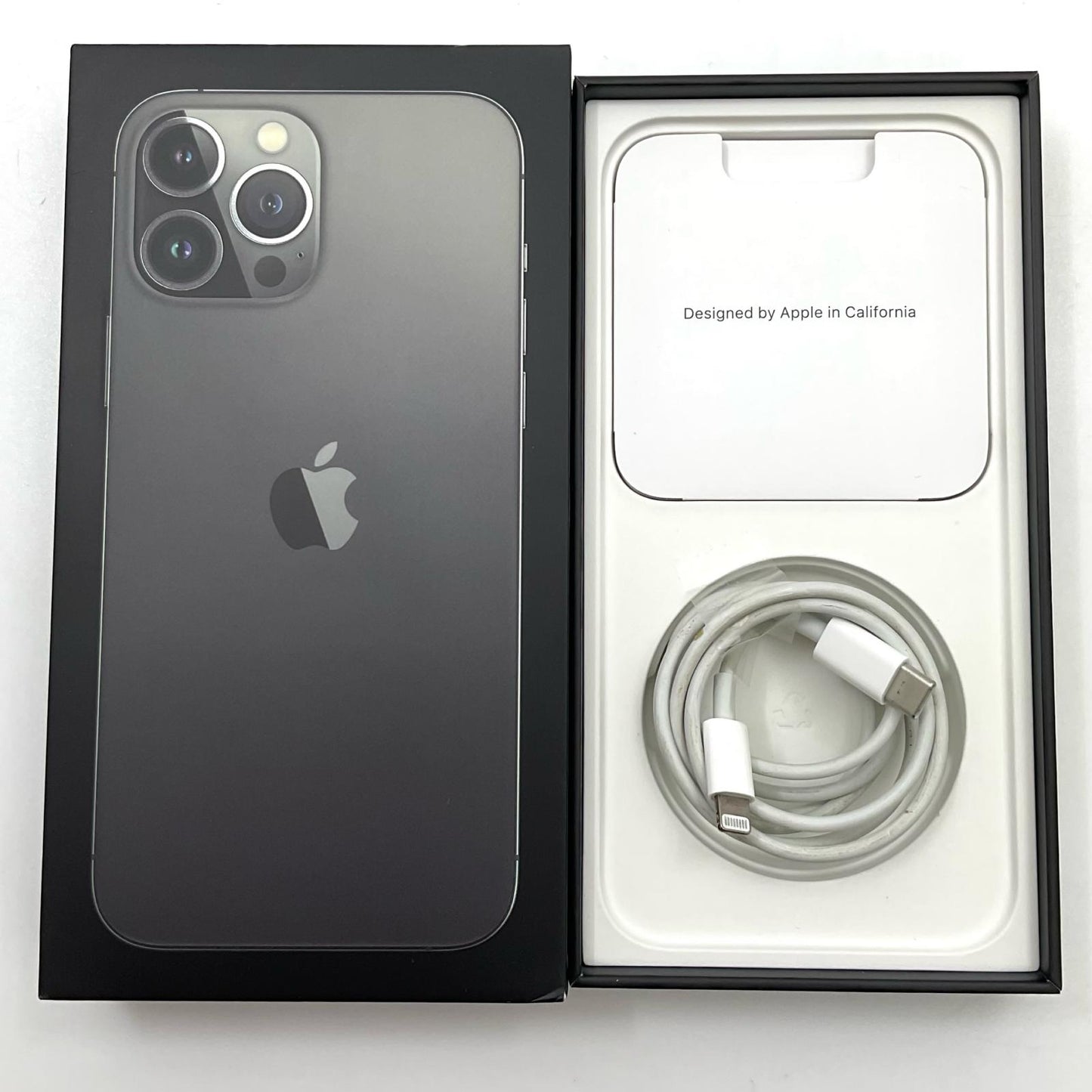 【全額返金保証】【最速発送】Apple iPhone iPhone 13 Pro Max 128GB グラファイト Softbank 白ロム 動作確認済 82%