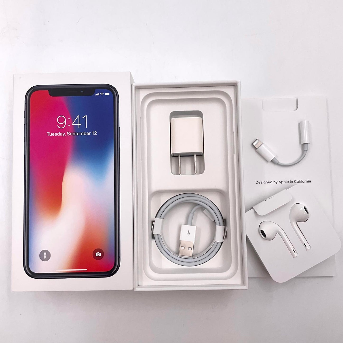 【全額返金保証】【最速発送】Apple iPhone iPhone X 256GB スペースグレイ docomo 白ロム 美品 動作確認済 100%