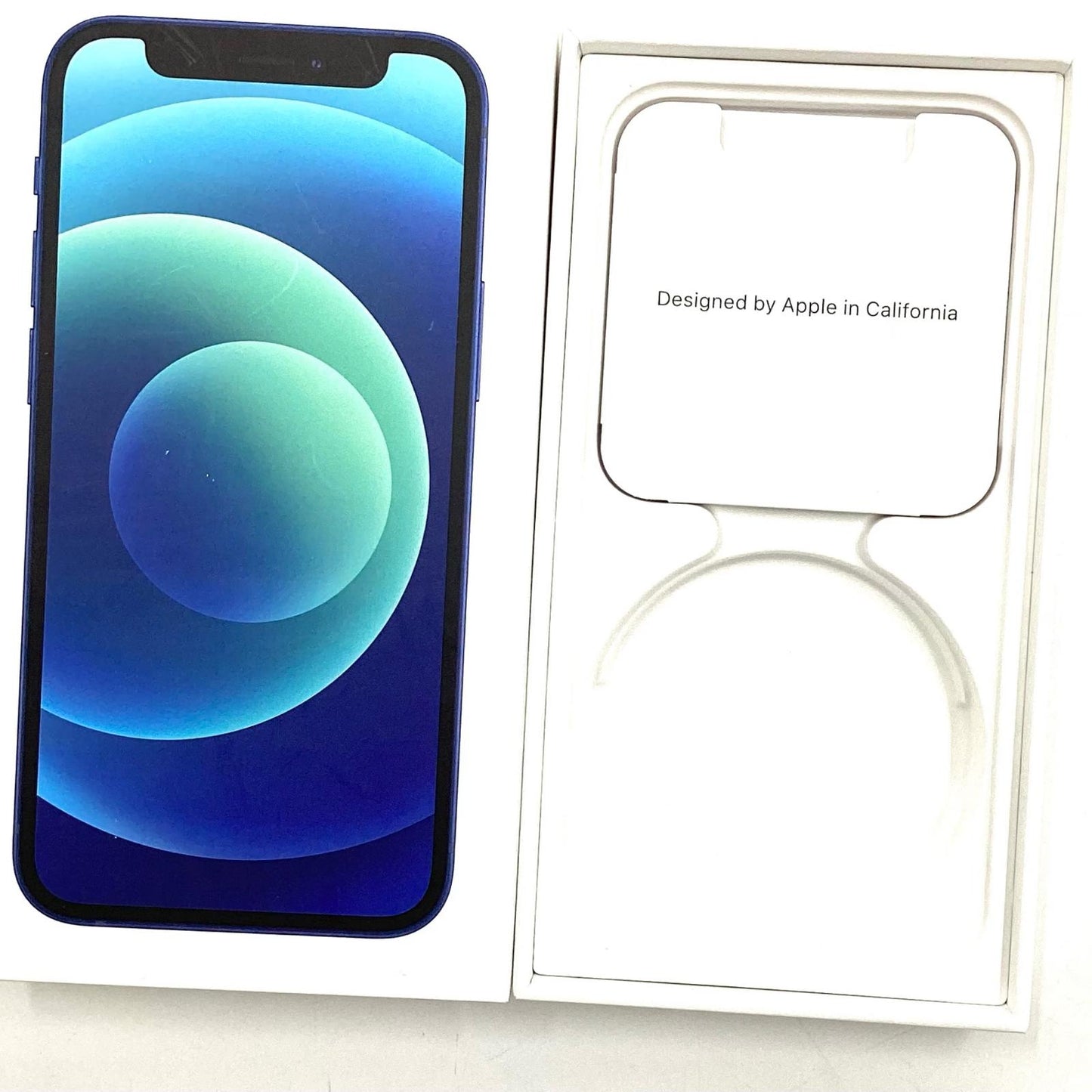 【全額返金保証】【最速発送】Apple iPhone iPhone 12 mini 128GB ブルー au 白ロム 動作確認済 74%