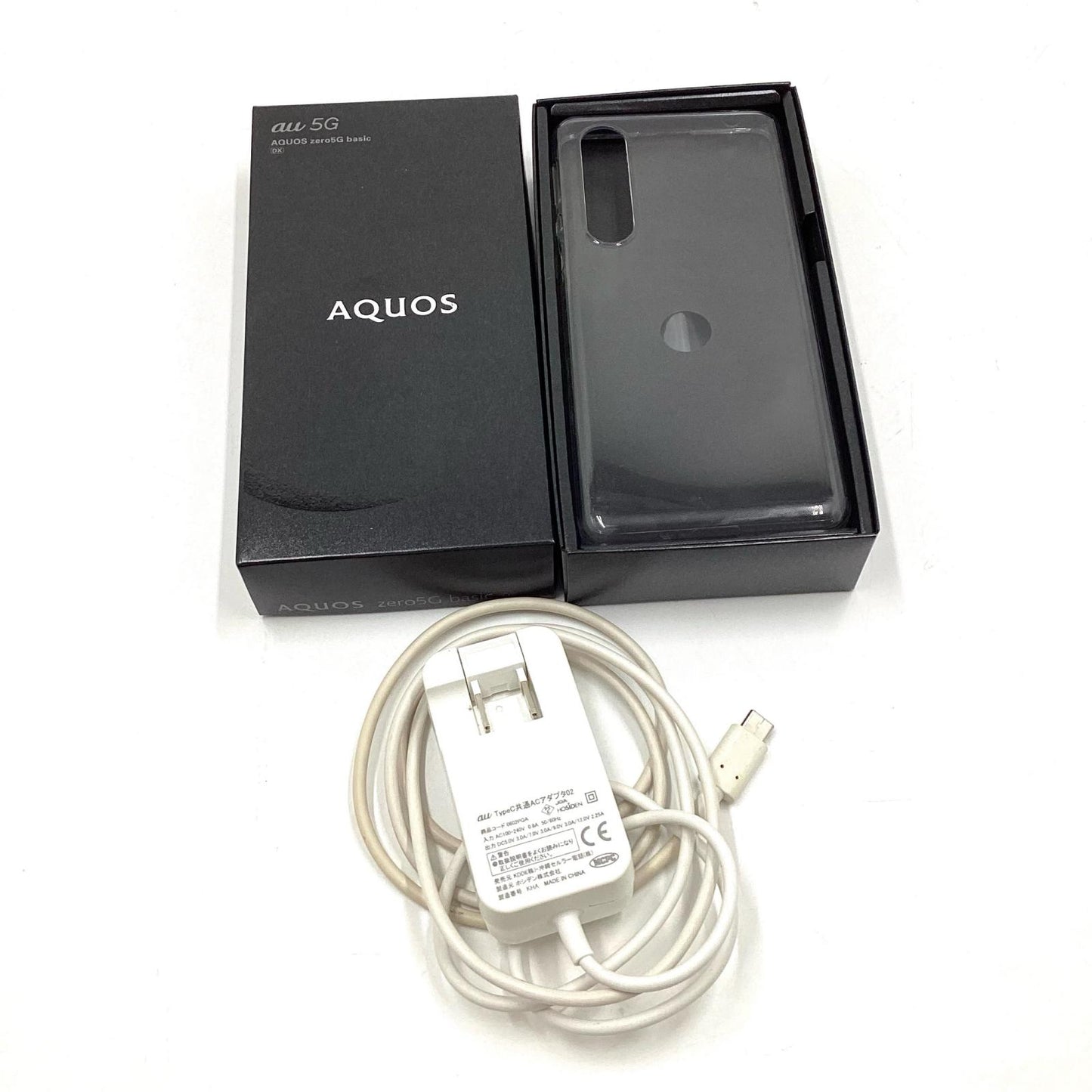 【全額返金保証】【最速発送】SHARP AQUOS zero5G basic 128GB ブラック au SHG02 白ロム 動作確認済