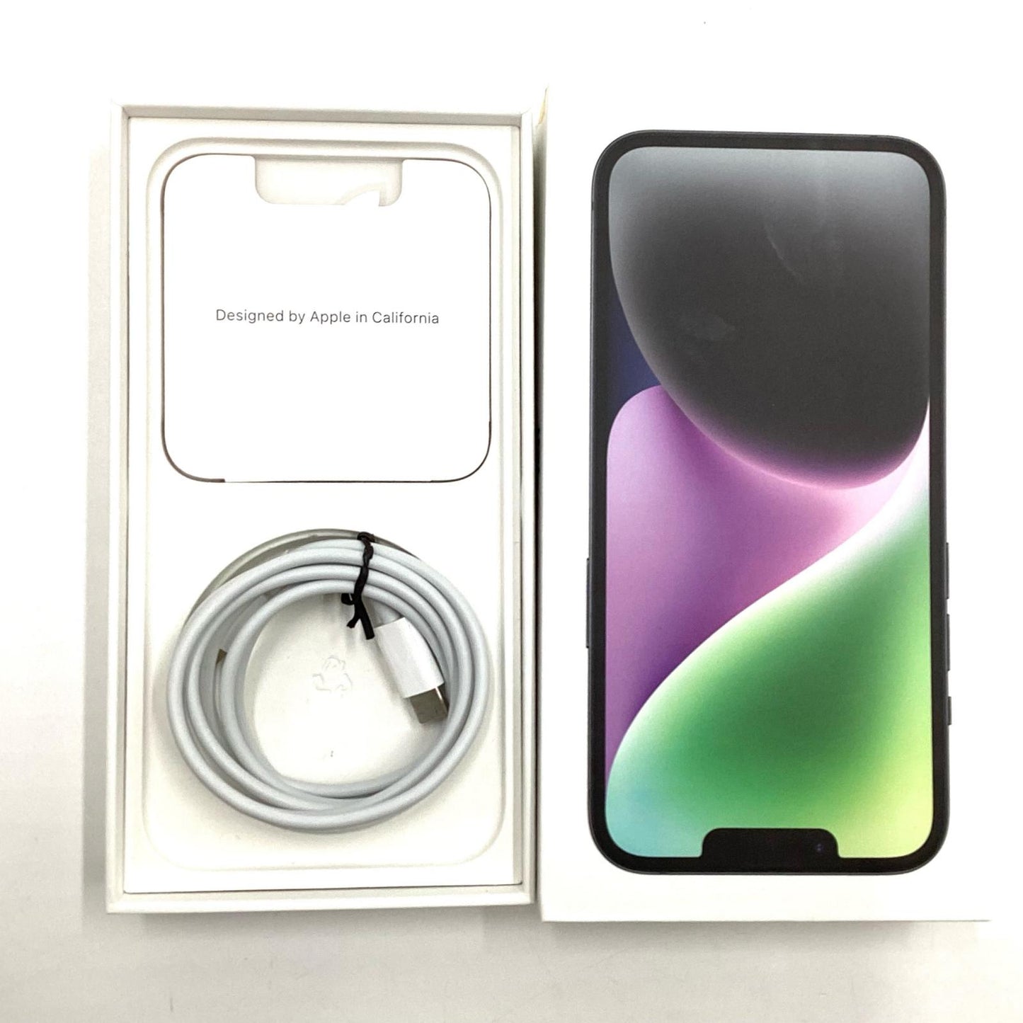【全額返金保証】【最速発送】Apple iPhone iPhone 14 128GB ミッドナイト docomo 白ロム 動作確認済 80%