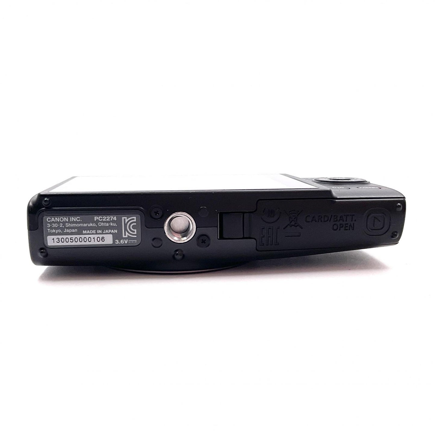 【全額返金保証】【最速発送】Canon コンパクトデジタルカメラ IXY650 ブラック 超美品 動作確認済