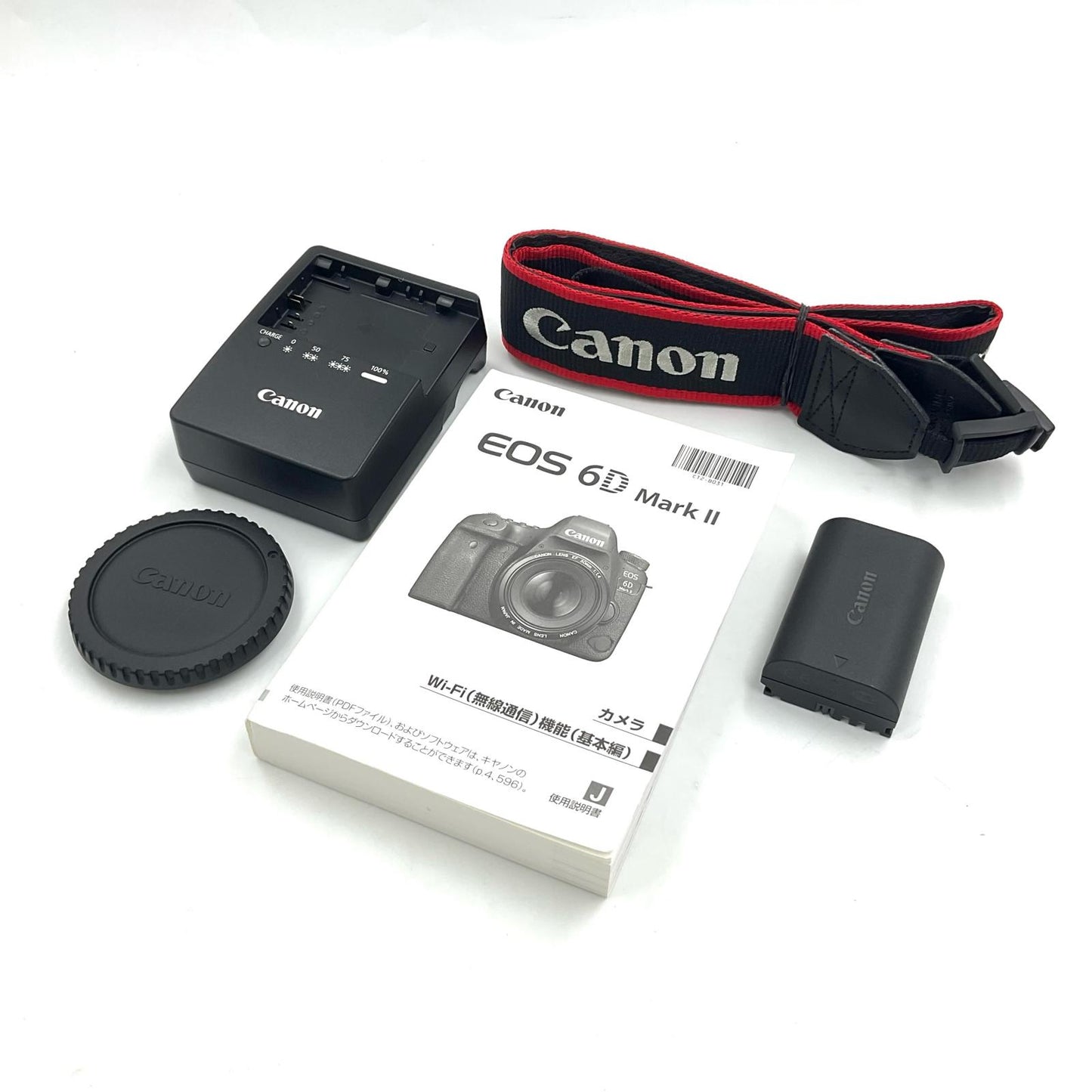 【全額返金保証】【最速発送】Canon デジタル一眼 EOS 6D Mark II ボディ ブラック 美品 動作確認済