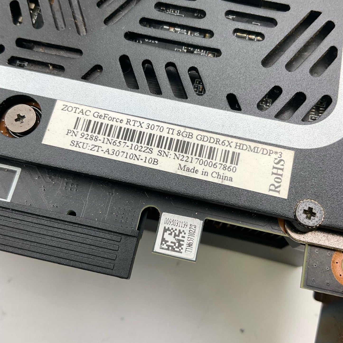 【全額返金保証】【最速発送】MSI GeForce RTX 3070 Ti 8GB 動作確認済