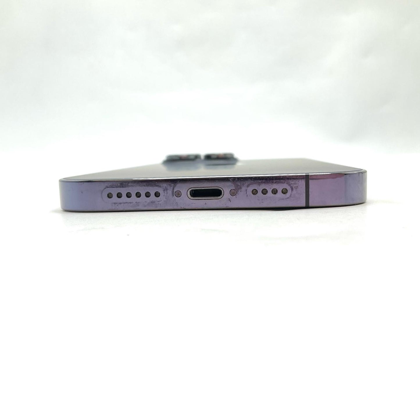 【全額返金保証】【最速発送】Apple iPhone iPhone 14 Pro Max 128GB ディープパープル docomo 動作確認済 85%