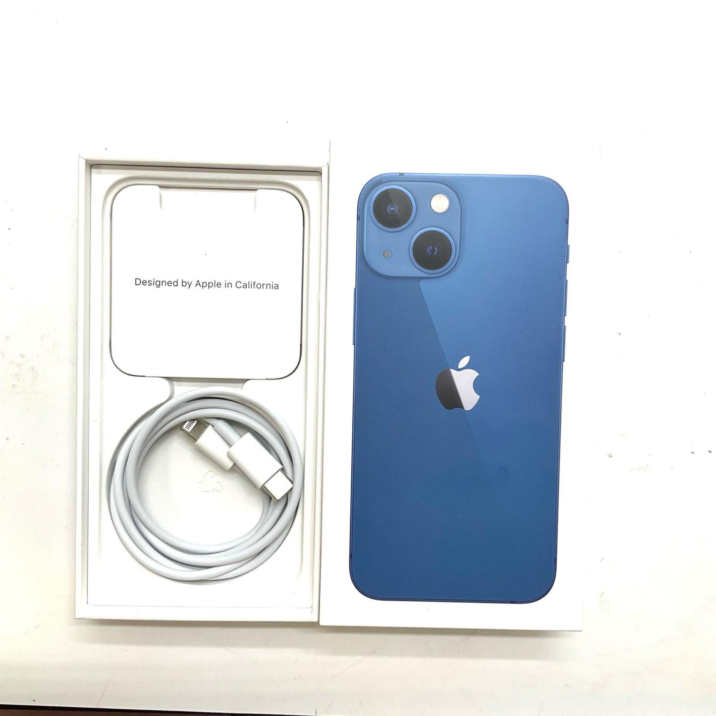 【全額返金保証】【最速発送】Apple iPhone iPhone 13 mini 256GB ブルー SIMフリー 白ロム 動作確認済 78%