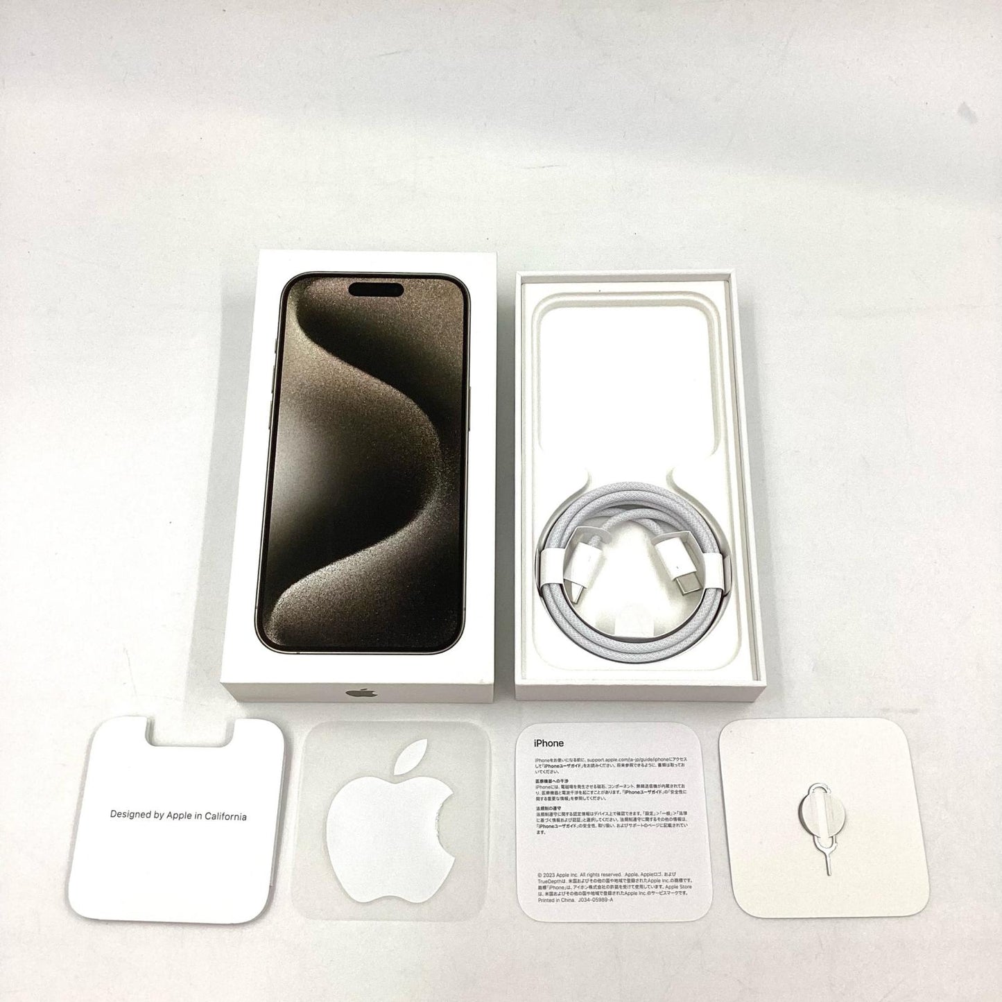 【全額返金保証】【最速発送】Apple iPhone iPhone 15 Pro 256GB ナチュラルチタニウム SIMフリー 白ロム 動作確認済 86%