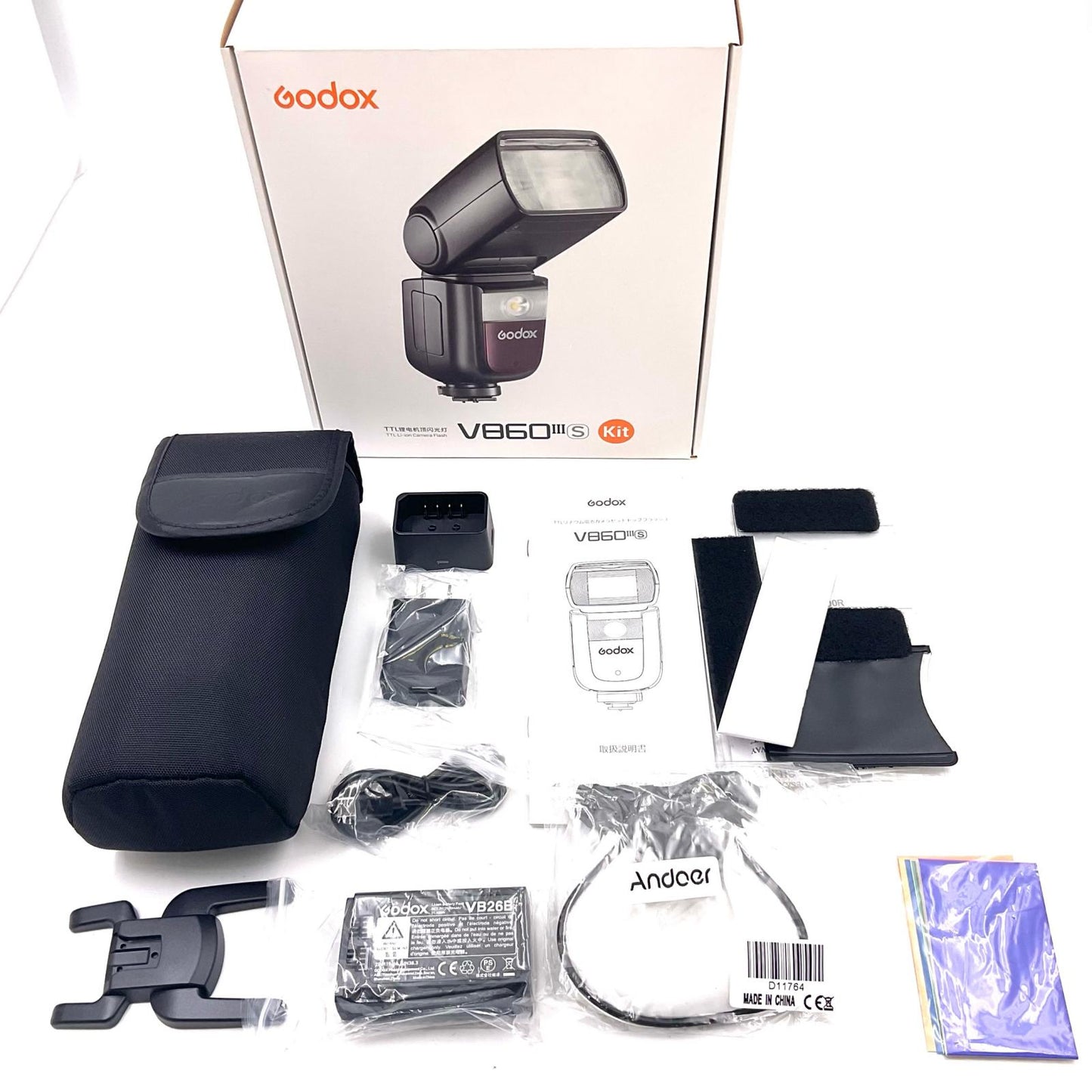 【全額返金保証】【最速発送】 GODOX V860 III S ソニー用 美品 動作確認済