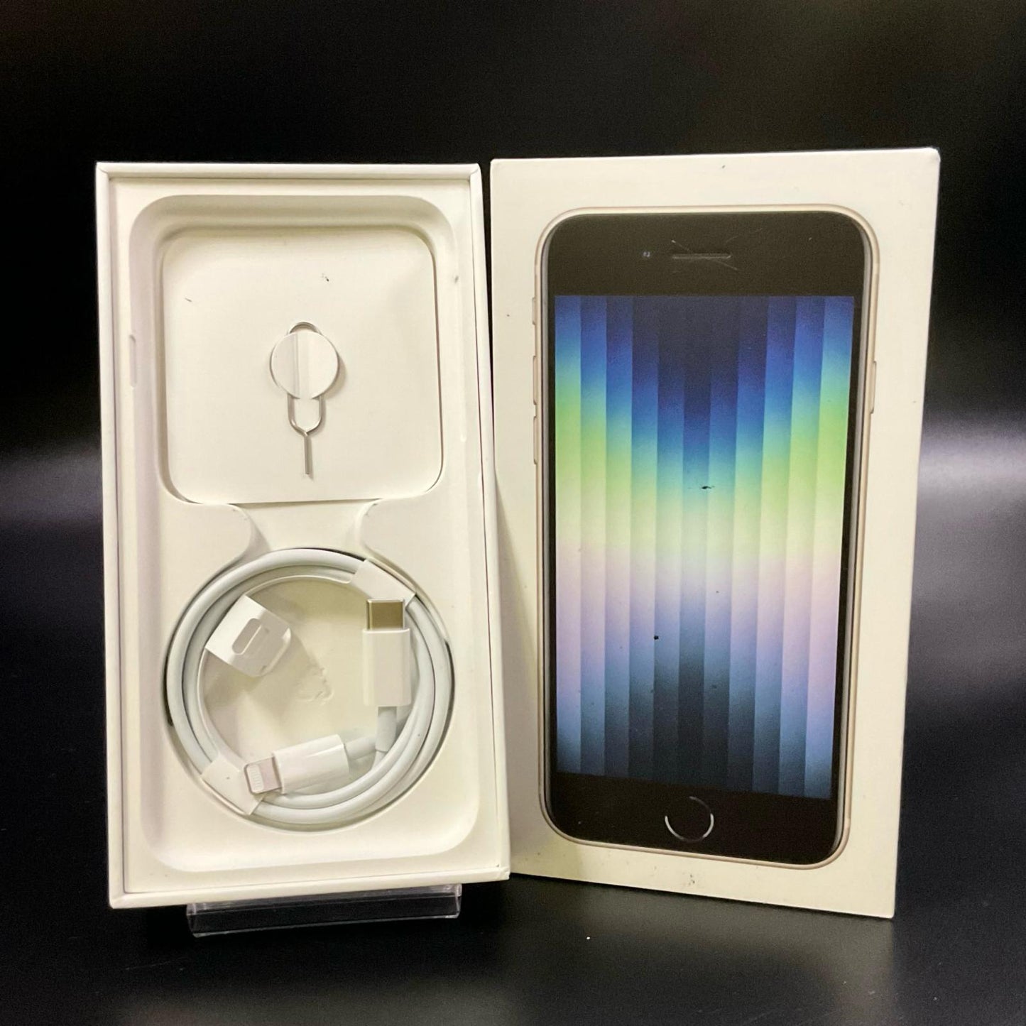 【全額返金保証】【最速発送】Apple iPhone iPhone SE(第3世代) 128GB スターライト 楽天モバイル SIMフリー 動作確認済 82%