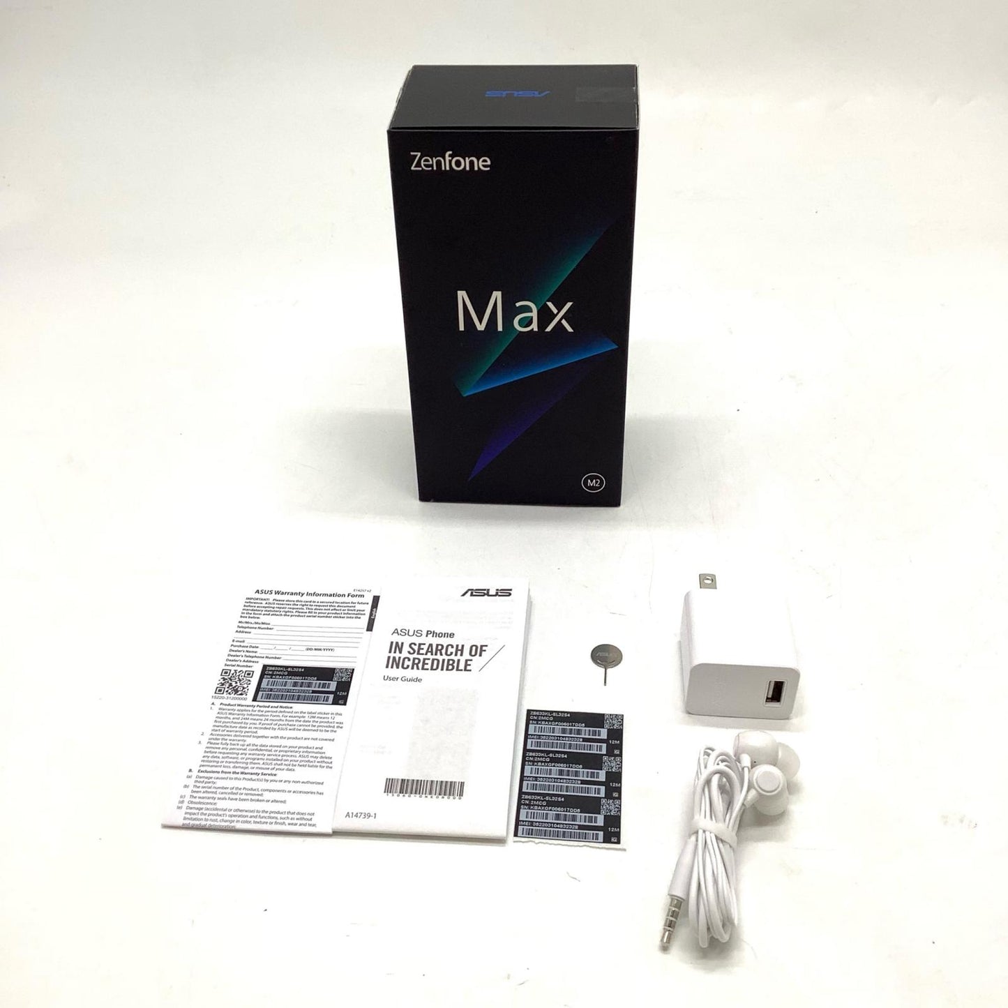 【全額返金保証】【最速発送】ASUS ZenFone Max (M2) 32GB メテオシルバー SIMフリー X01AD 白ロム 美品 動作確認済