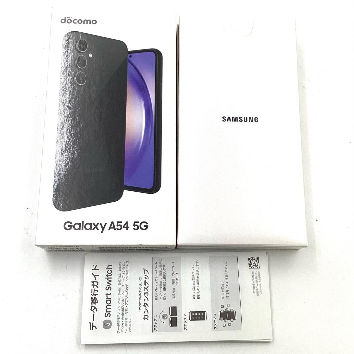 【全額返金保証】【最速発送】SAMSUNG Galaxy A54 5G 128GB オーサムグラファイト docomo SC-53D 白ロム 動作確認済