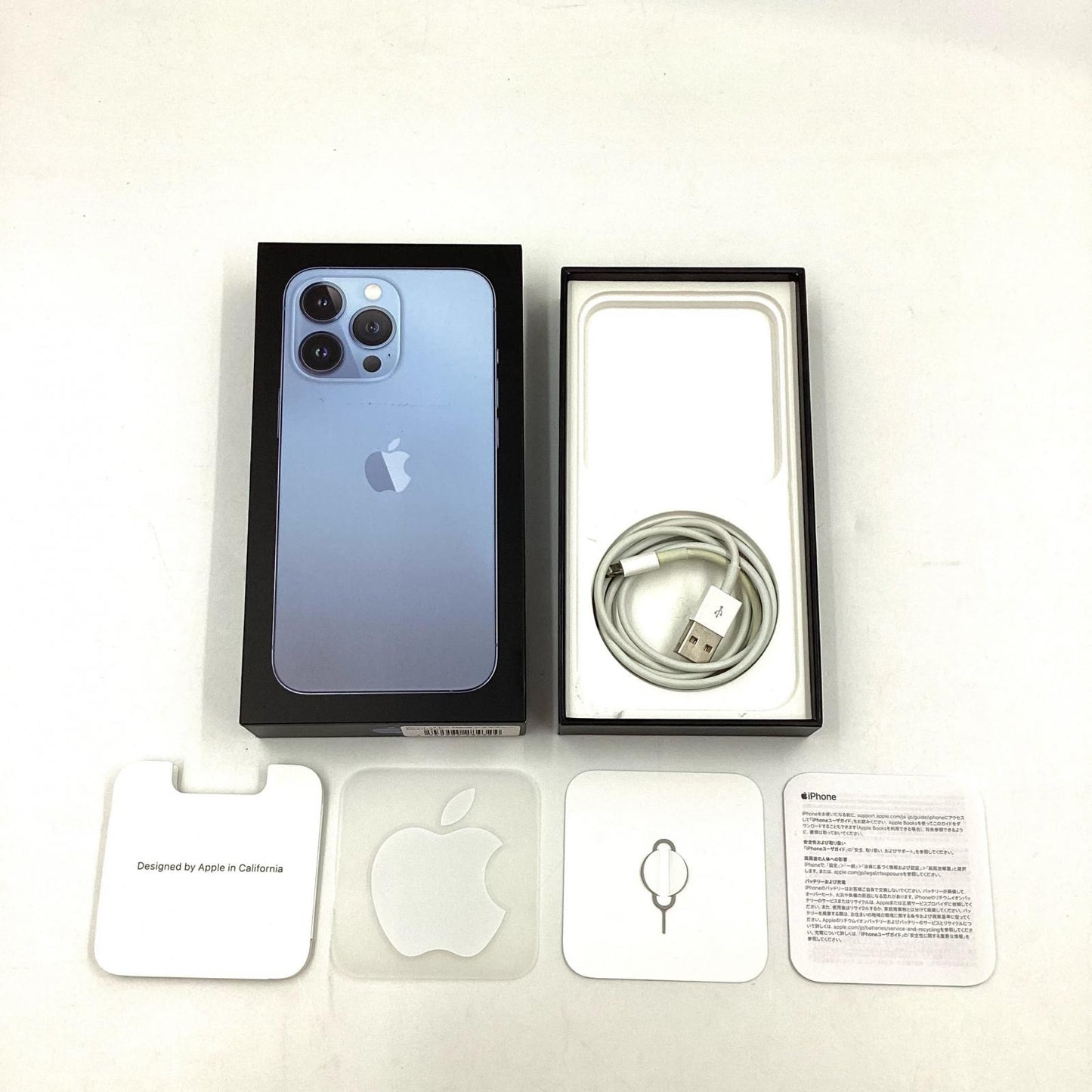 【全額返金保証】【最速発送】Apple iPhone iPhone 13 Pro 256GB シエラブルー au 白ロム 動作確認済 84%
