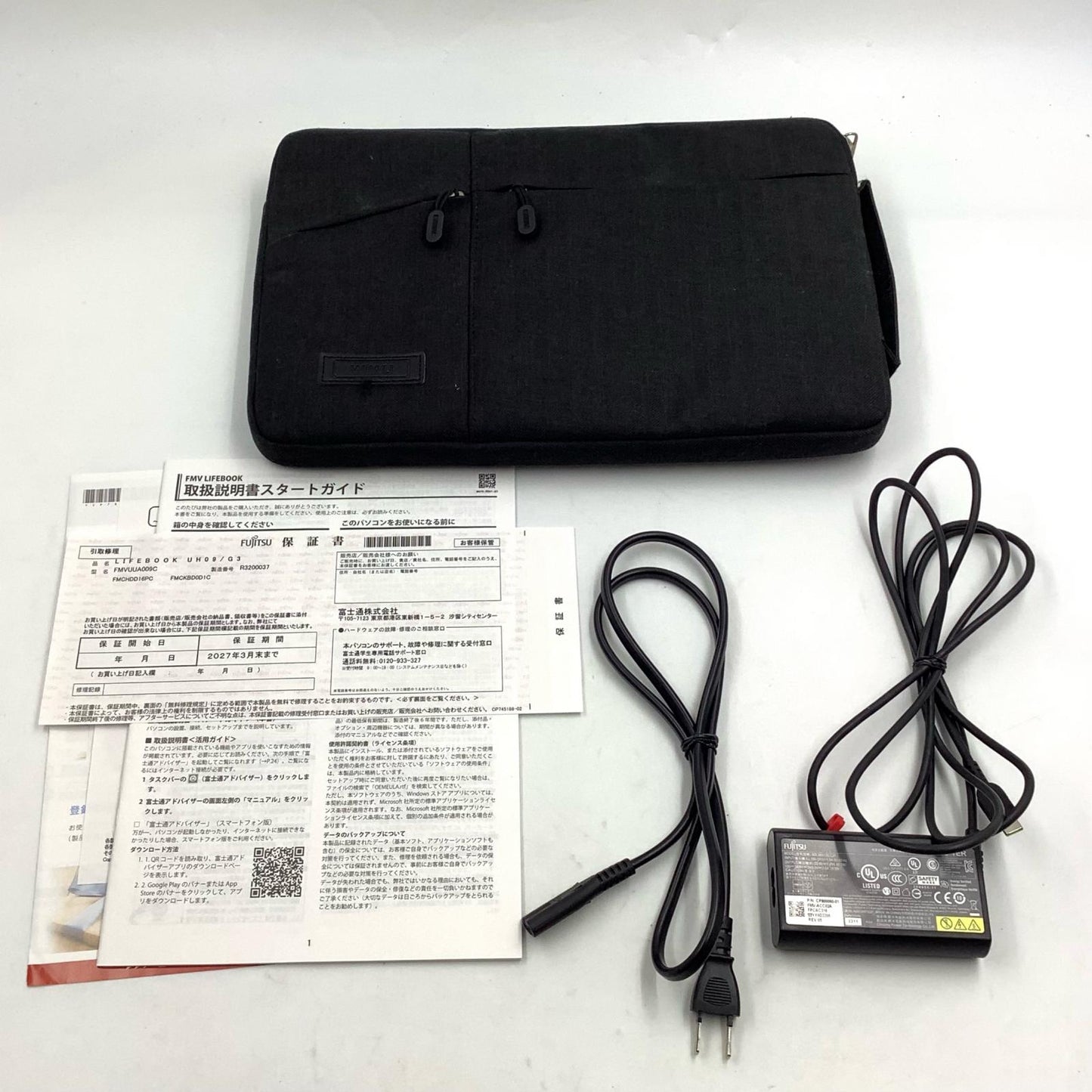 【全額返金保証】【最速発送】FUJITSU LIFEBOOK UH09/G3 FMVUUA009C i5-1235U 16GB 512GB 79% 動作確認済