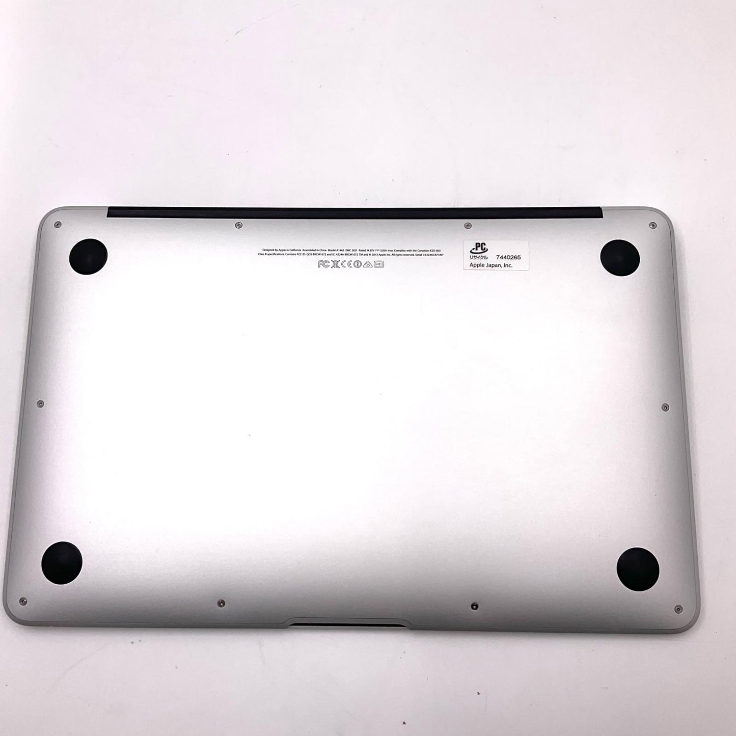 【最速発送】Apple MacBook Air 13.6インチ 2013 1.3 GHz デュアルコア intel Core i5 4GB SSD 128GB シルバー【難有】