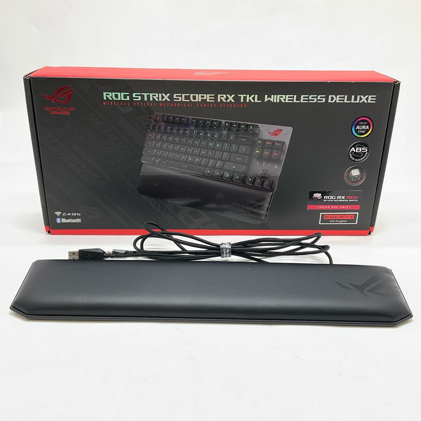 【全額返金保証】【最速発送】ASUS ROG STRIX SCOPE RX TKL TKL WIRESS DELLUXE X807 美品 動作確認済