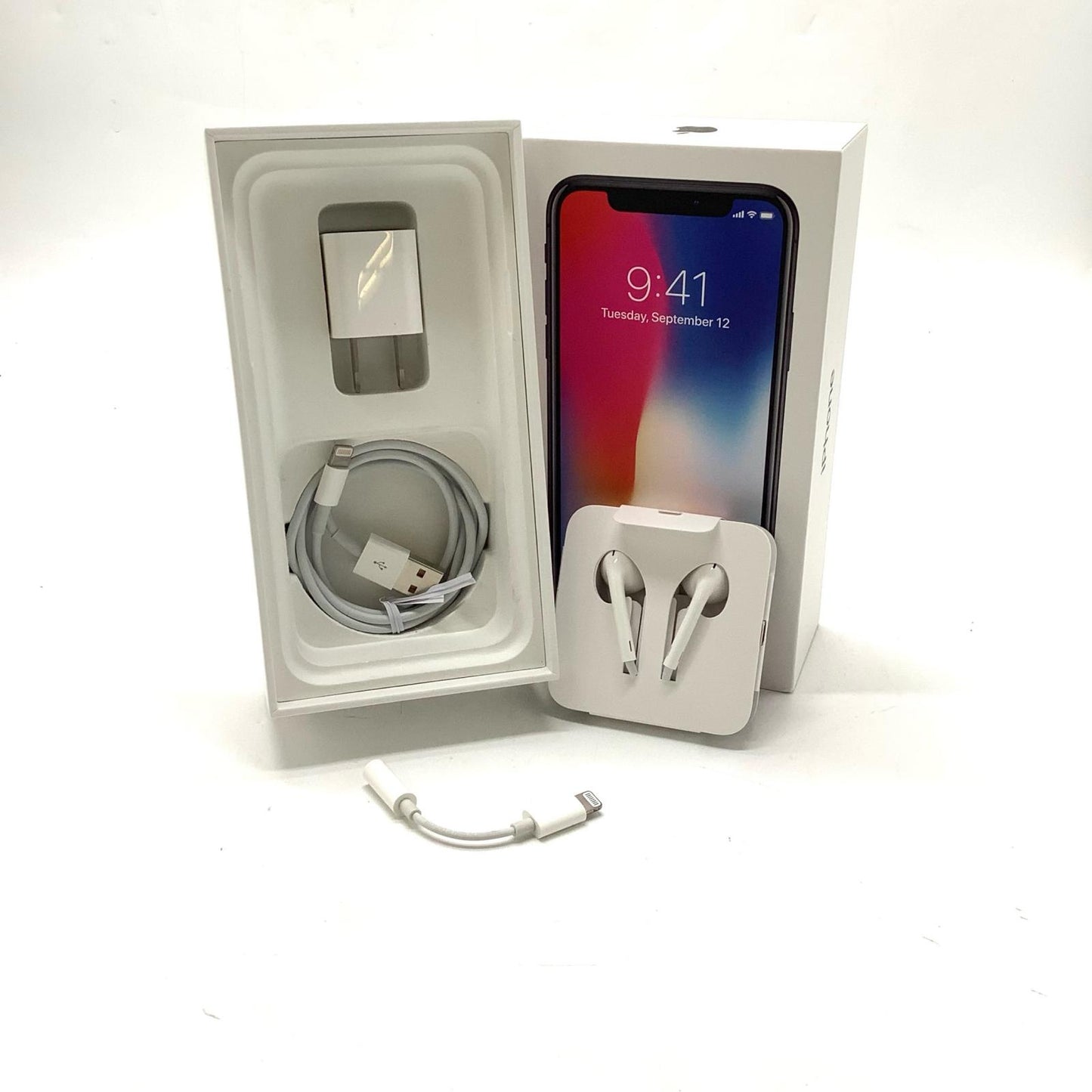 【全額返金保証】【最速発送】Apple iPhone iPhone X 64GB スペースグレイ SIMフリー 白ロム 動作確認済 72%