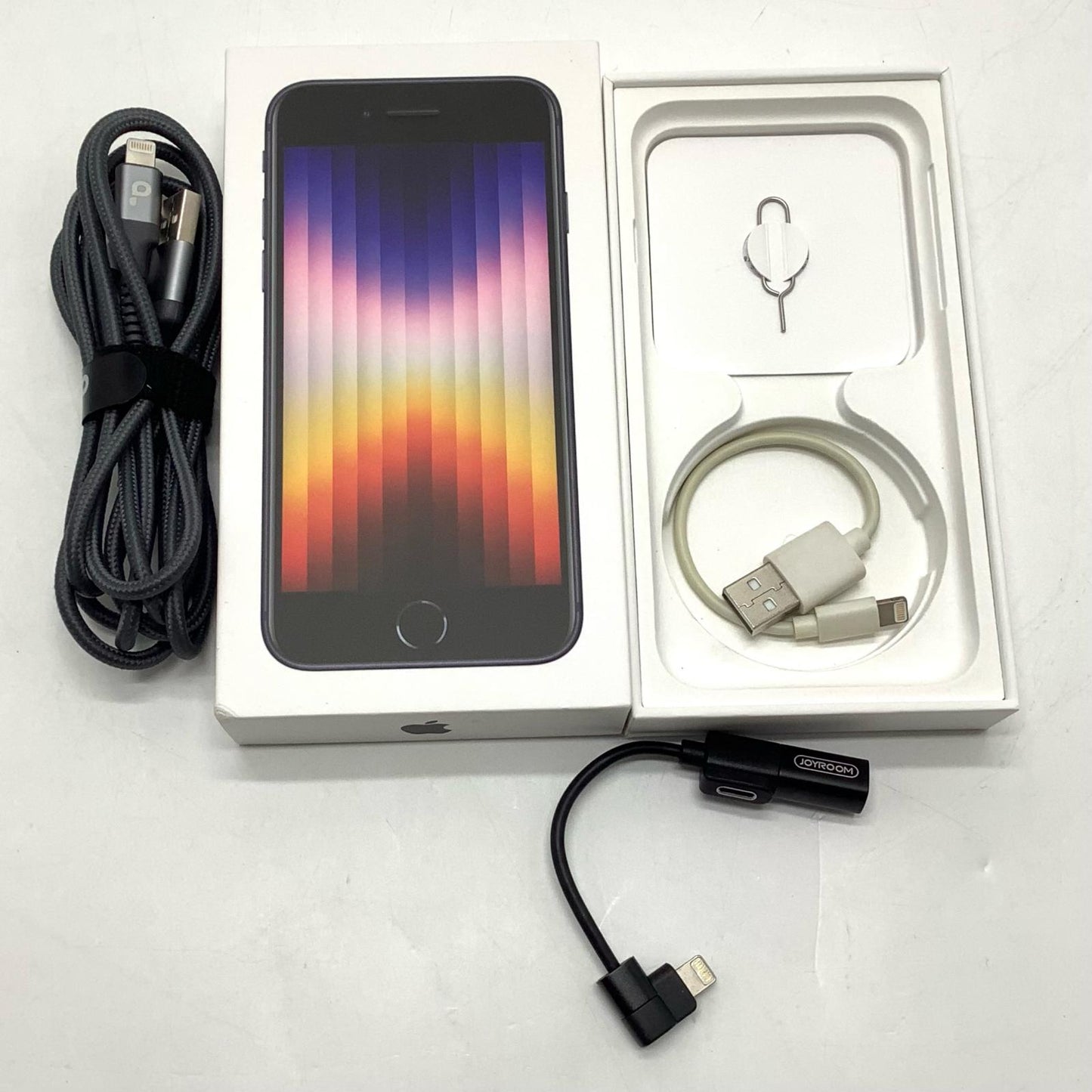 【全額返金保証】【最速発送】Apple iPhone iPhone SE(第3世代) 64GB ミッドナイト Softbank 白ロム 動作確認済 78%