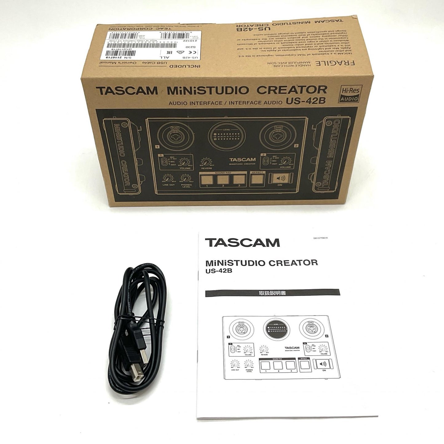 【全額返金保証】【最速発送】TASCAM MiNiSTUDIO CREATOR 美品 動作確認済