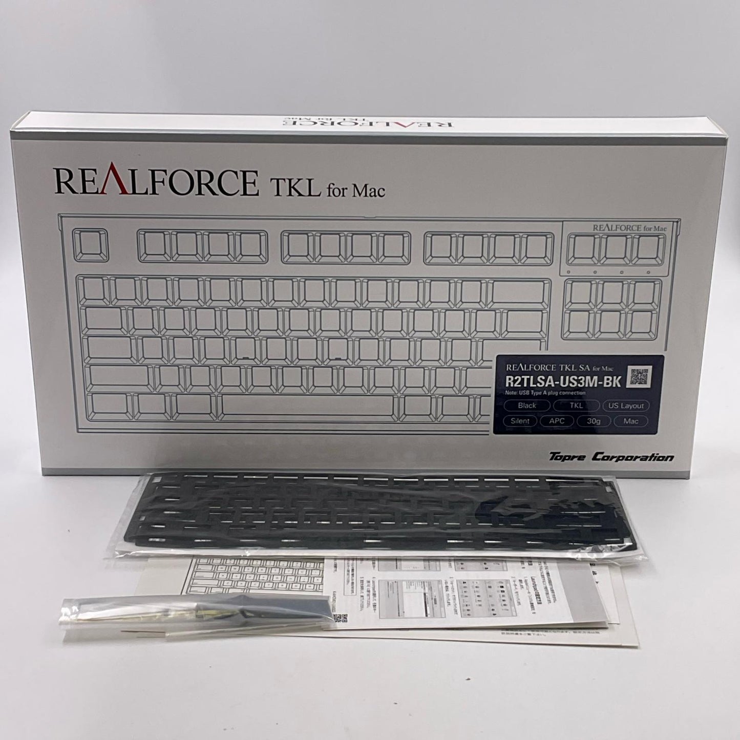 【全額返金保証】【最速発送】東プレ REALFORCE TKL for Mac R2TLSA-US3M-BK 美品 動作確認済