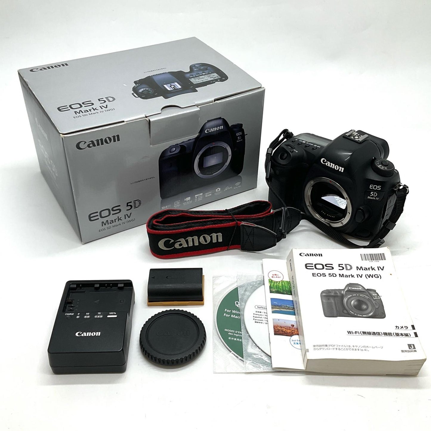 【全額返金保証】【最速発送】Canon デジタル一眼 EOS 5D Mark IV ボディ ブラック 動作確認済