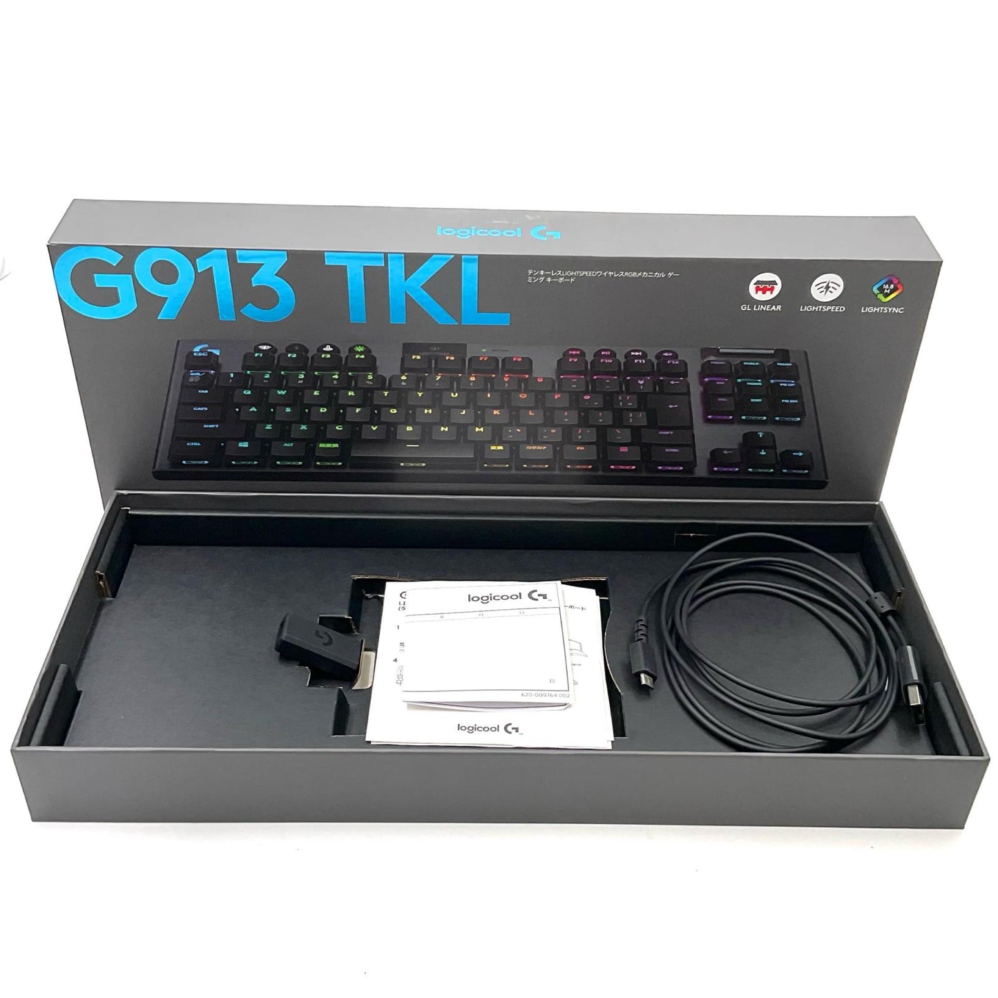 【全額返金保証】【最速発送】Logicool G913 TKL LIGHTSPEED Wireless RGB Mechanical Gaming YR0076 動作確認済