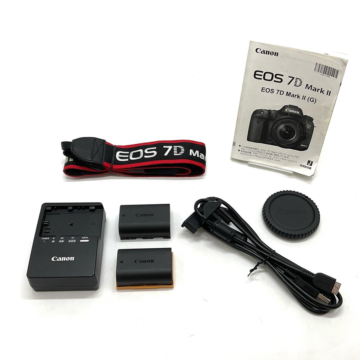 【全額返金保証】【最速発送】Canon デジタル一眼 EOS 7D Mark II ボディ ブラック 動作確認済