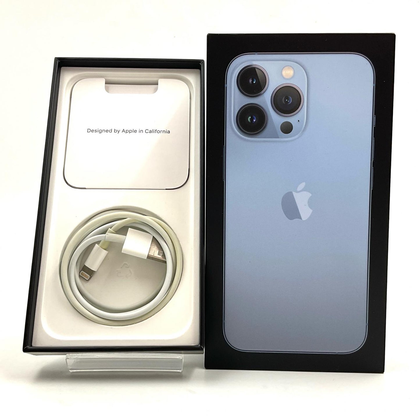 【全額返金保証】【最速発送】Apple iPhone iPhone 13 Pro 128GB シエラブルー docomo SIMフリー 白ロム 動作確認済 77%