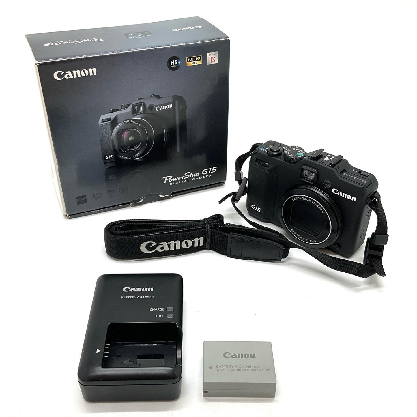 【全額返金保証】【最速発送】Canon コンパクトデジタルカメラ PowerShot G15 ブラック 動作確認済