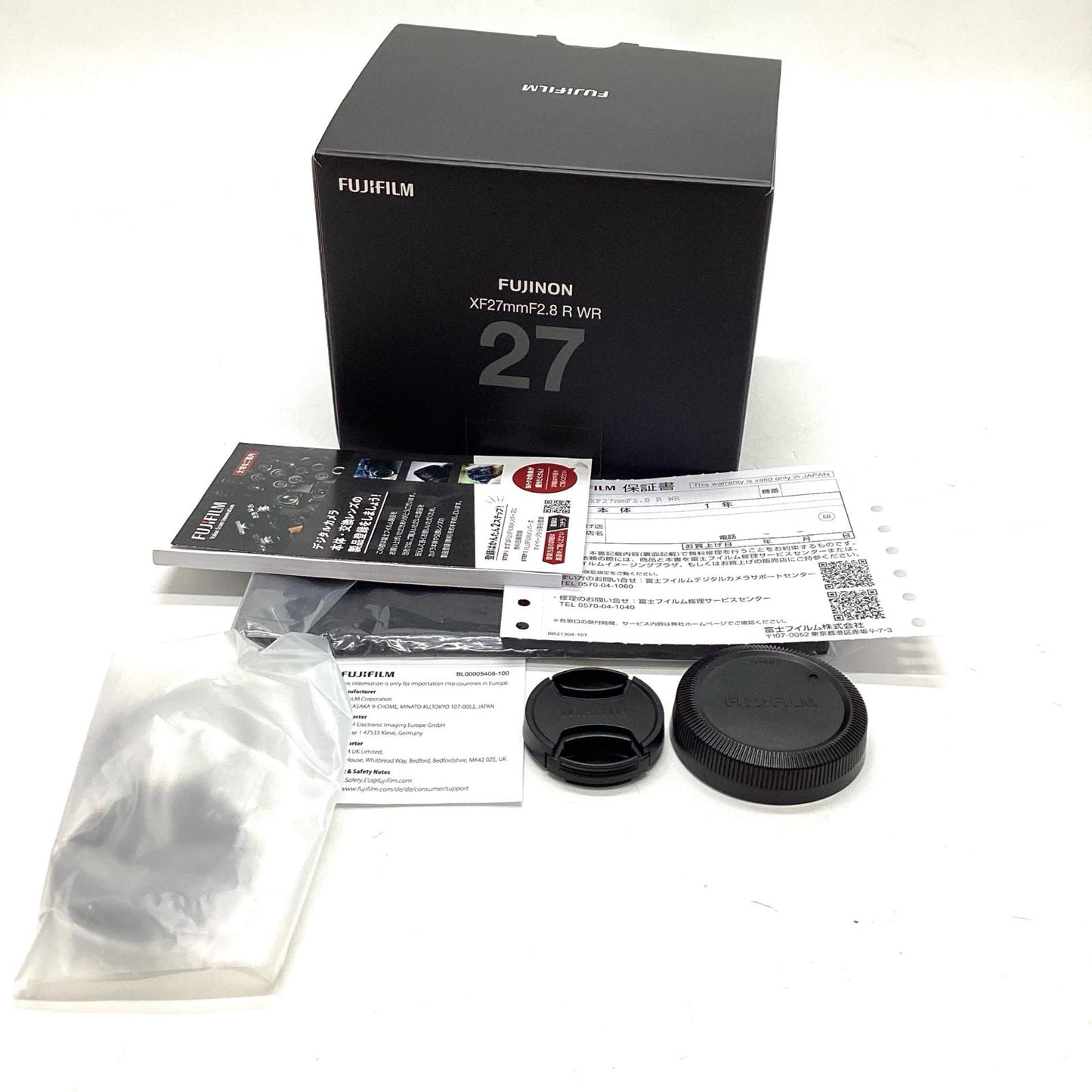 【全額返金保証】【最速発送】FUJIFILM フジノンレンズ XF27mmF2.8 R WR 超美品 動作確認済