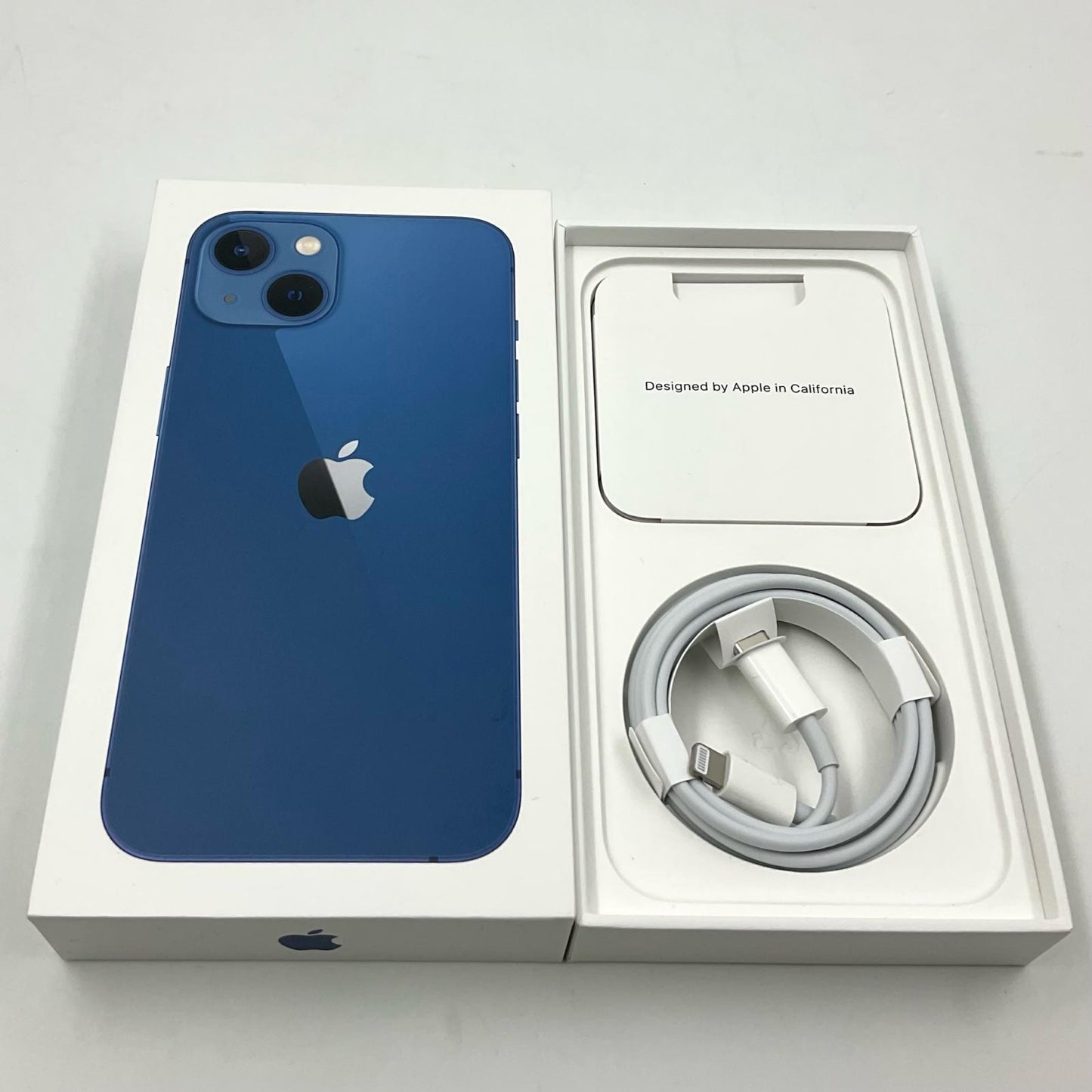 【全額返金保証】【最速発送】Apple iPhone iPhone 13 128GB ブルー au SIMフリー 美品 動作確認済 80%