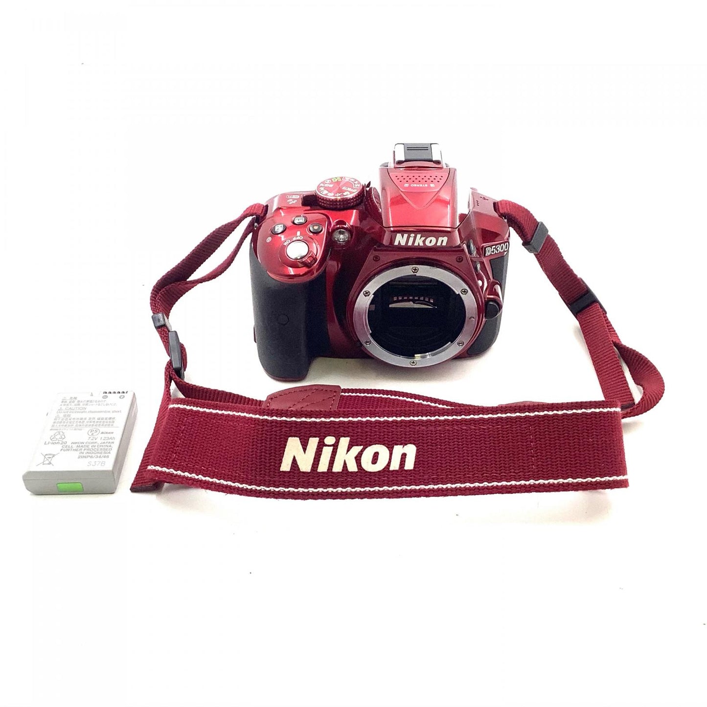 【全額返金保証】【最速発送】Nikon デジタル一眼 D5300 ボディ レッド 美品 動作確認済