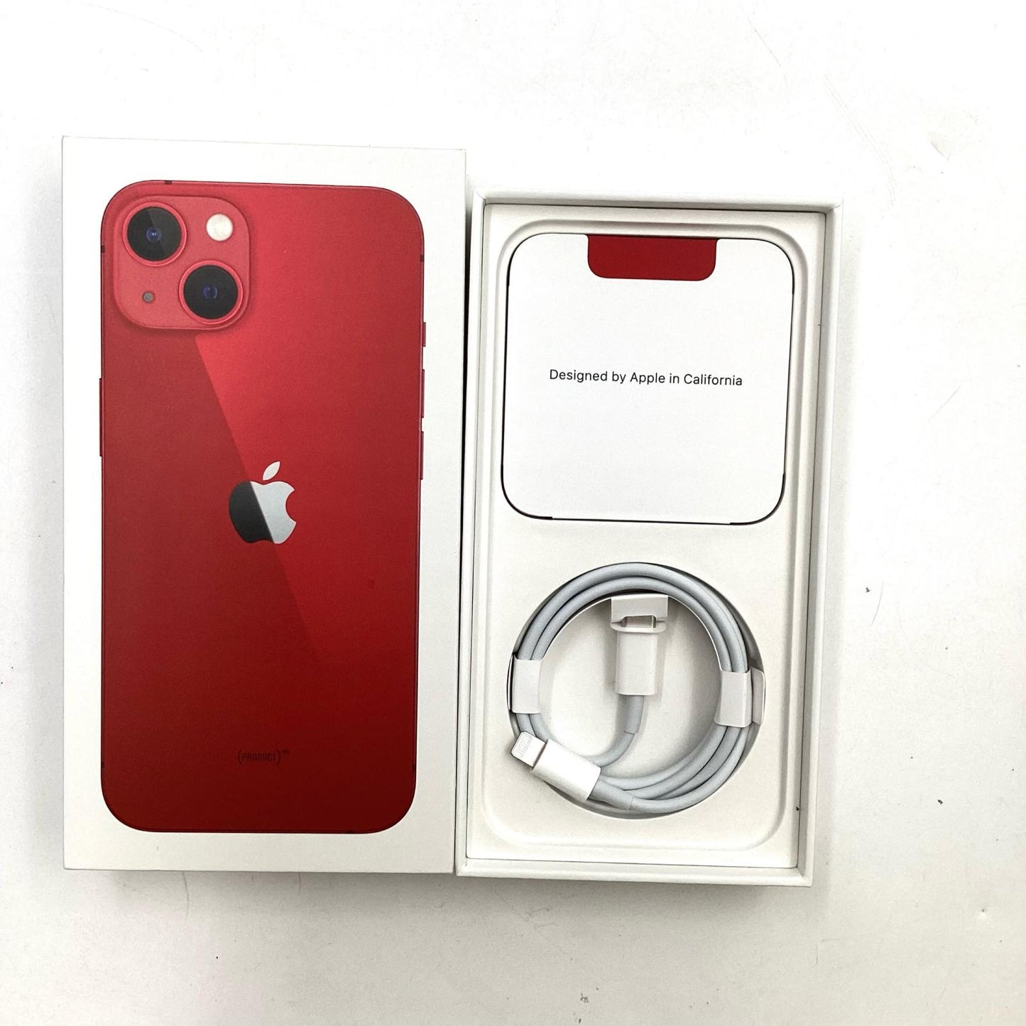 【全額返金保証】【最速発送】Apple iPhone iPhone 13 256GB レッド SIMフリー 白ロム 動作確認済 86%