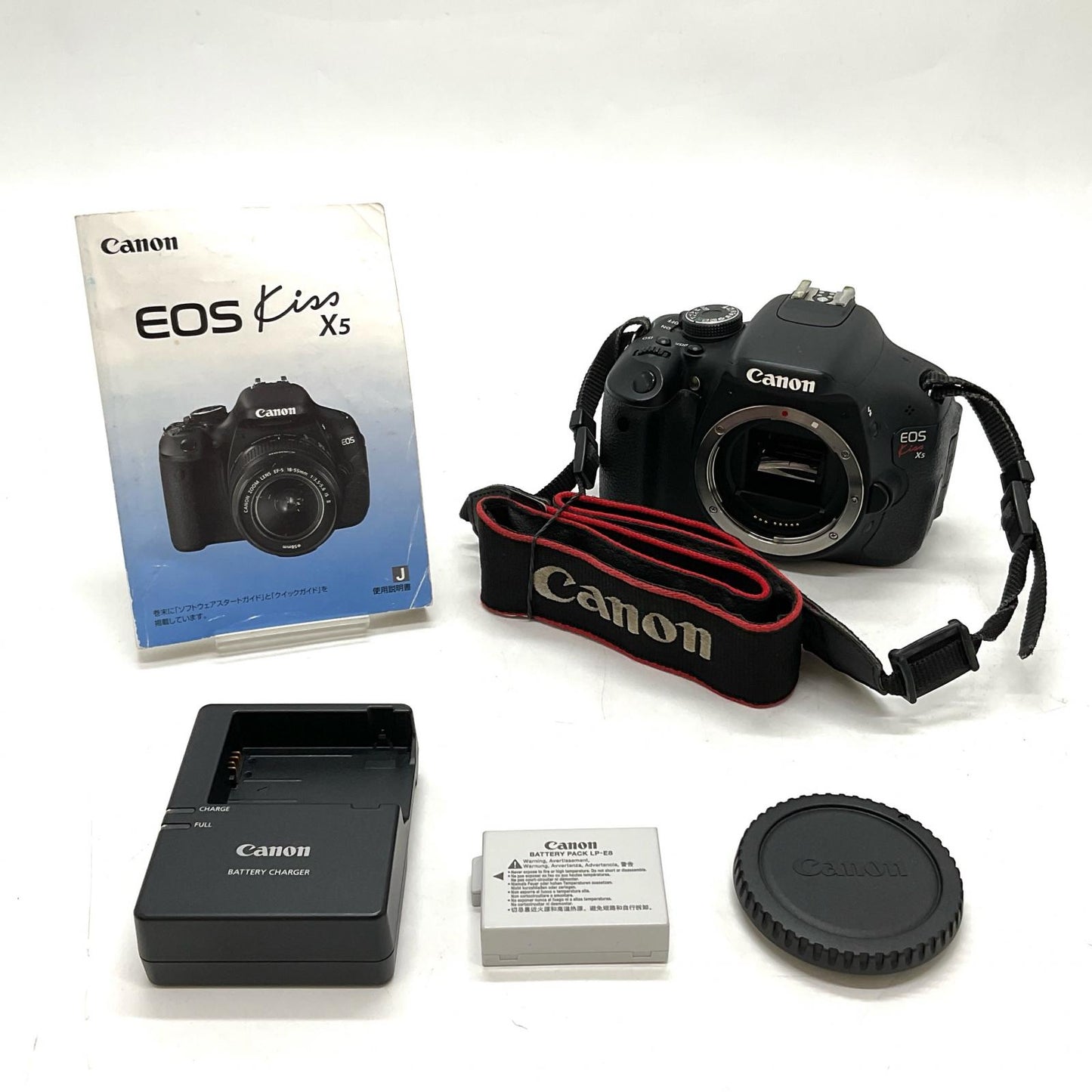 【全額返金保証】【最速発送】Canon デジタル一眼 EOS Kiss X5 ボディ ブラック 動作確認済