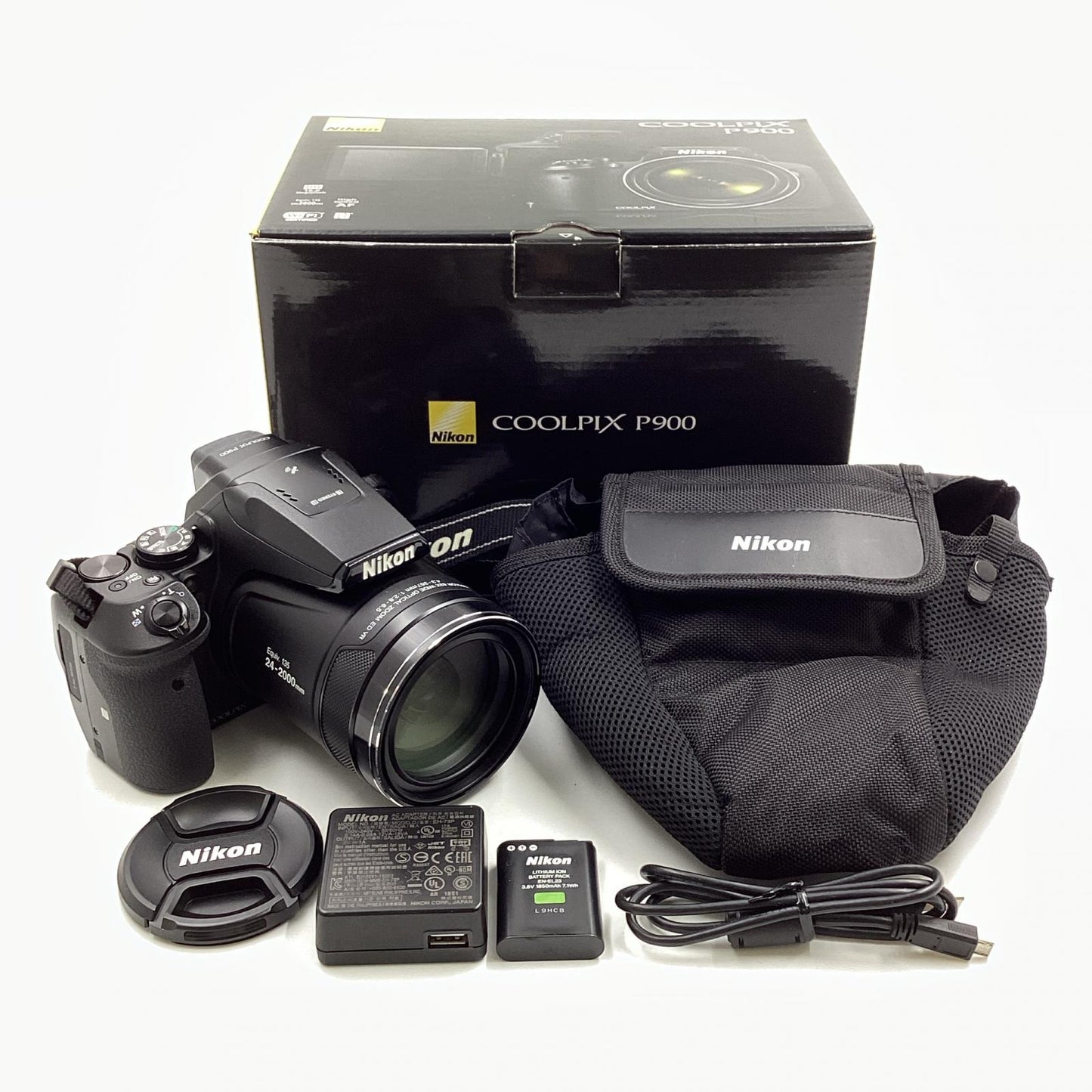 【全額返金保証】【最速発送】Nikon コンパクトデジタルカメラ COOLPIX P900 美品 動作確認済